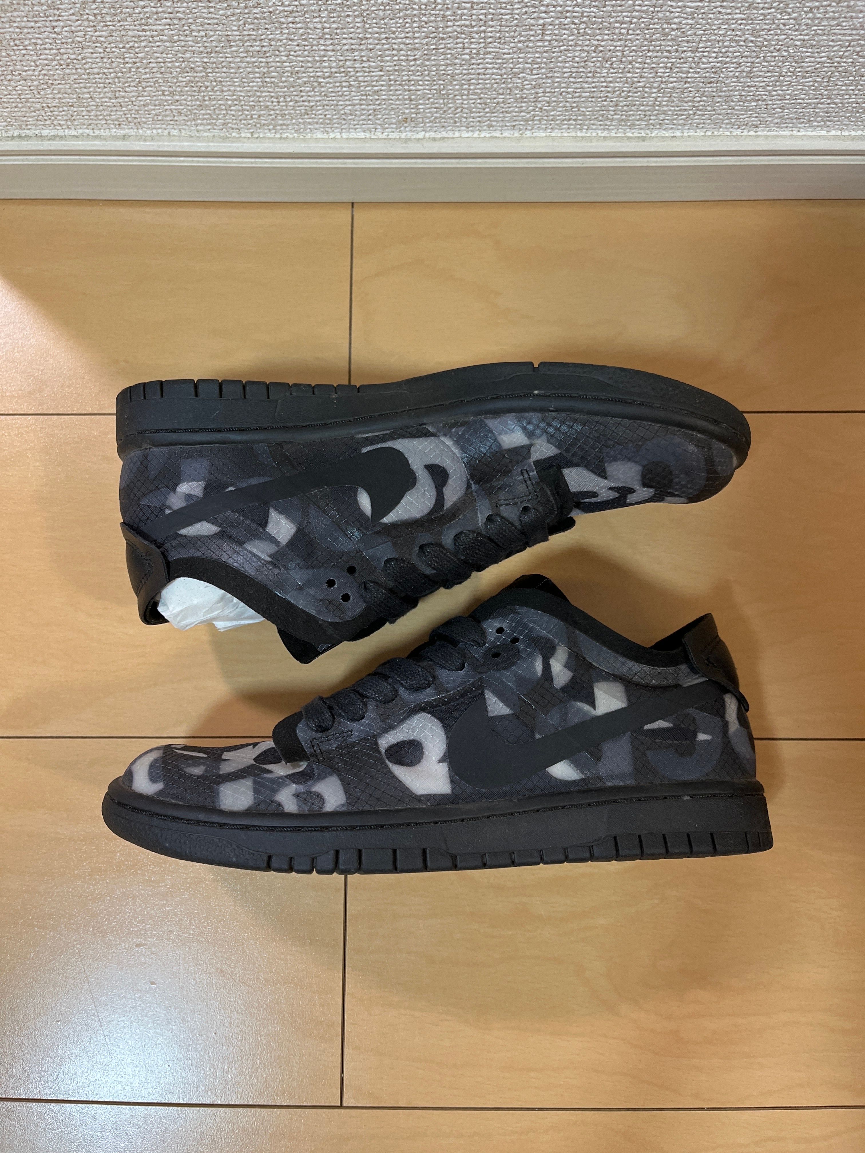 COMME des GARCONS × NIKE DUNK LOW Women's "BLACK/BLACK"