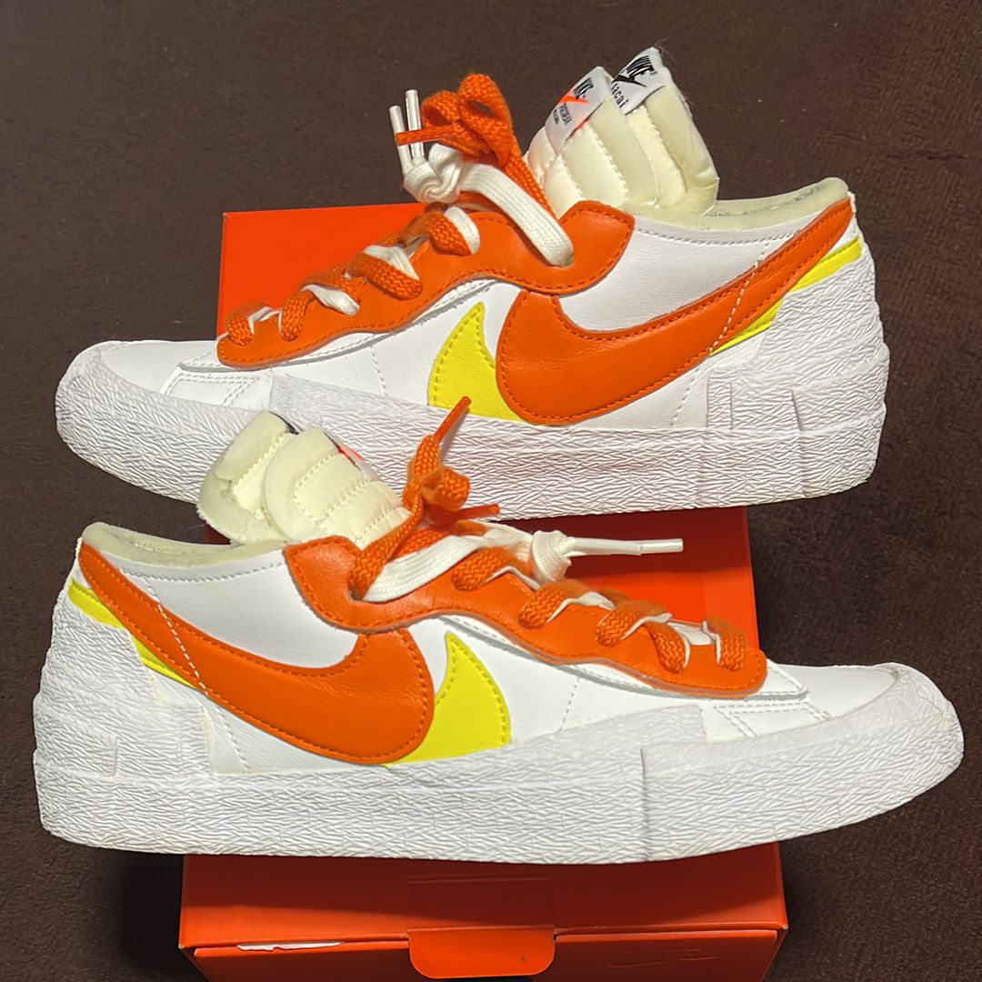 SACAI × NIKE BLAZER LOW "MAGMA ORANGE"