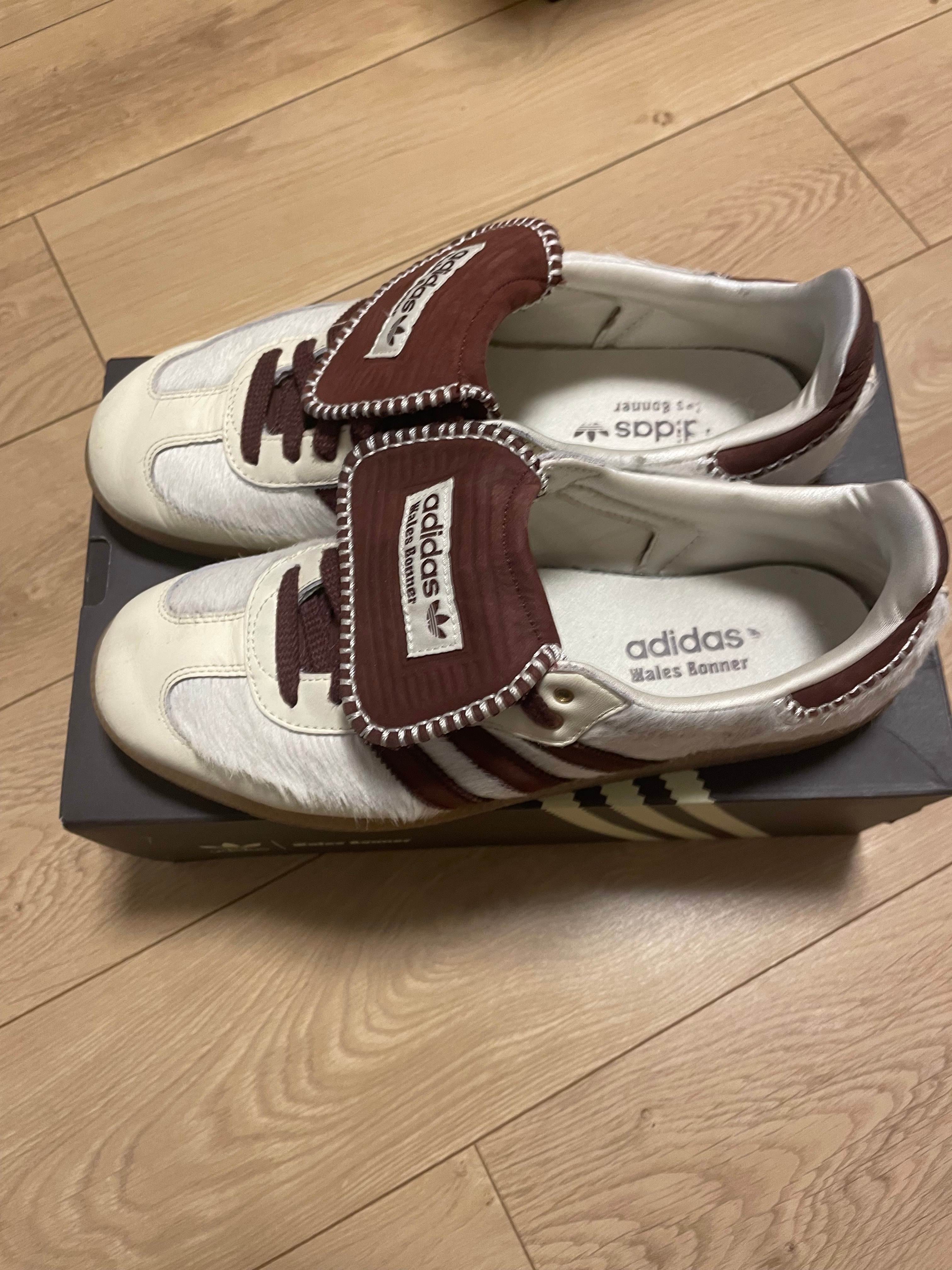 Wales Bonner × adidas Samba Pony Tonal Low "Cream White/Mystery Brown"