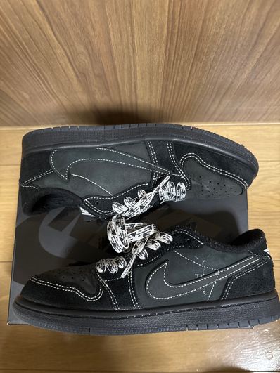 Travis Scott × Nike PS Air Jordan 1 Low OG SP "Black Phantom"