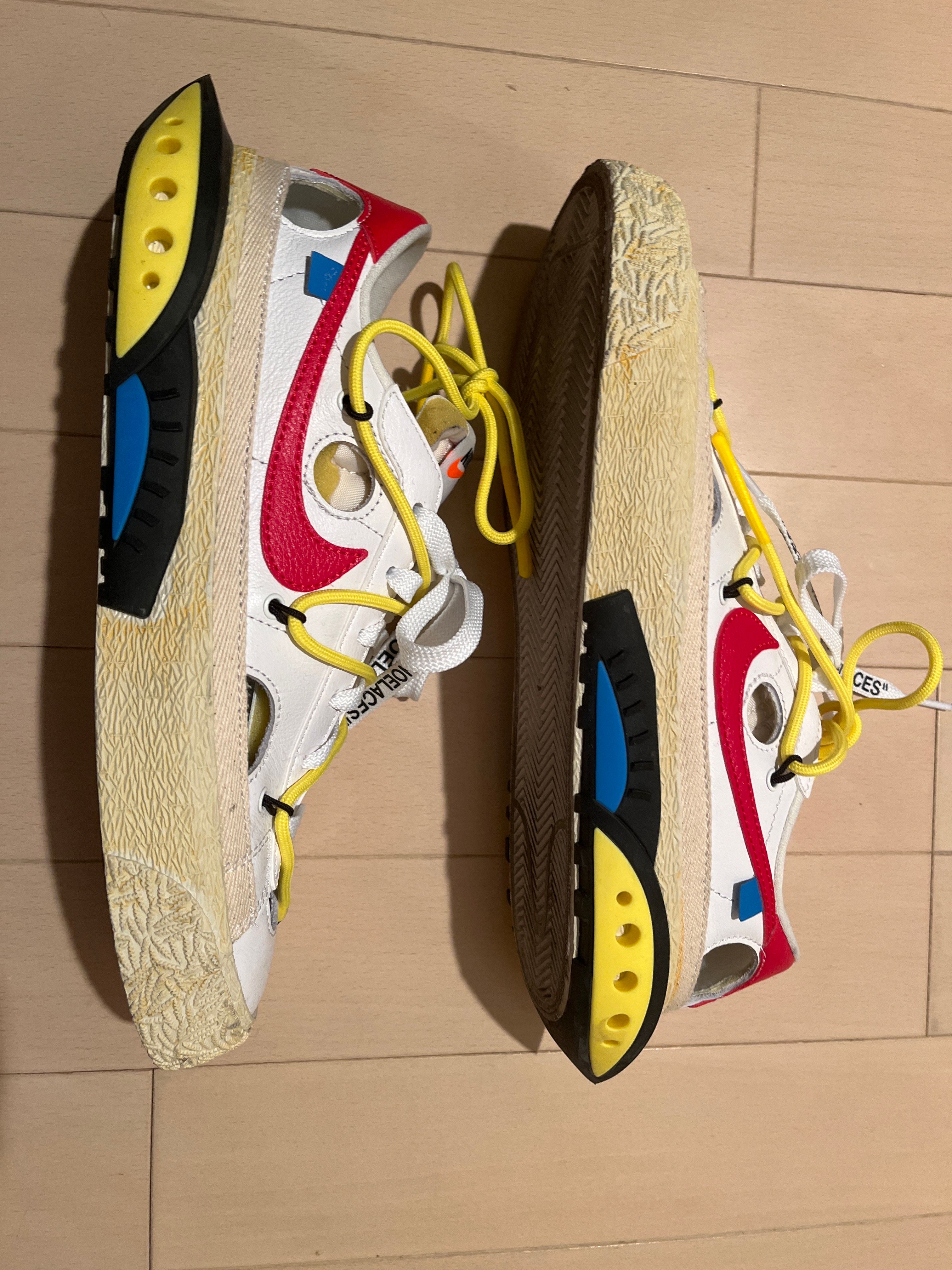 Off-White × Nike Blazer Low "White and University Red"