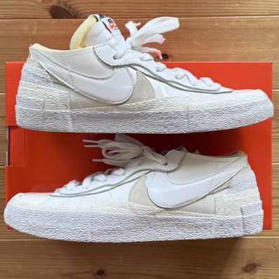 sacai × Nike Blazer Low "White Patent Leather"