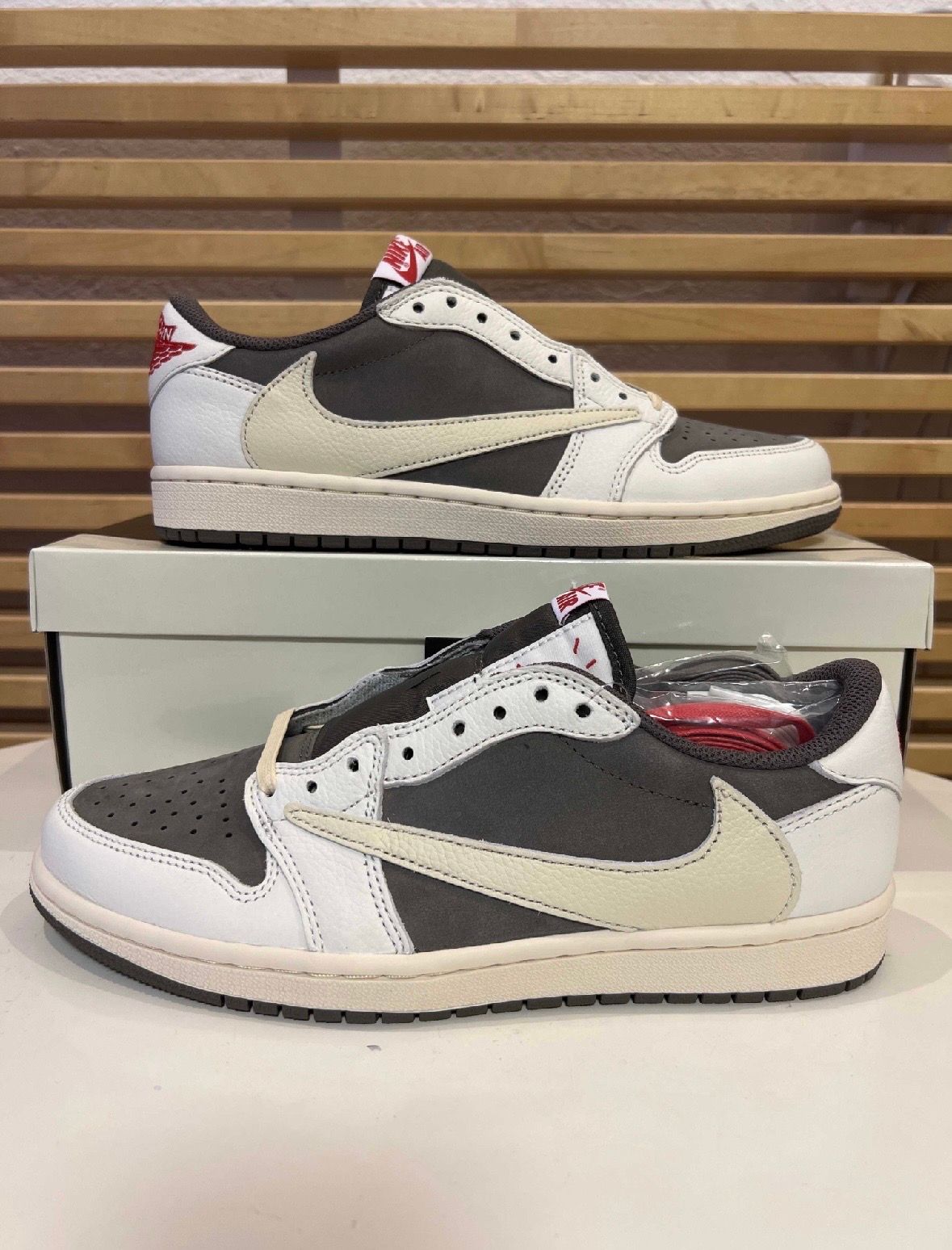 Travis Scott × Nike Air Jordan 1 Low OG SP "Reverse Mocha/Sail and Ridgerock"