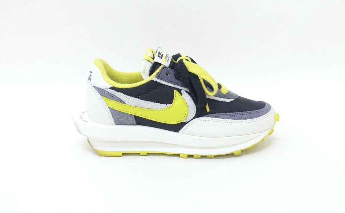 UNDERCOVER × sacai × Nike LD Waffle "Black/Sail-Dark Grey-Bright Citron"