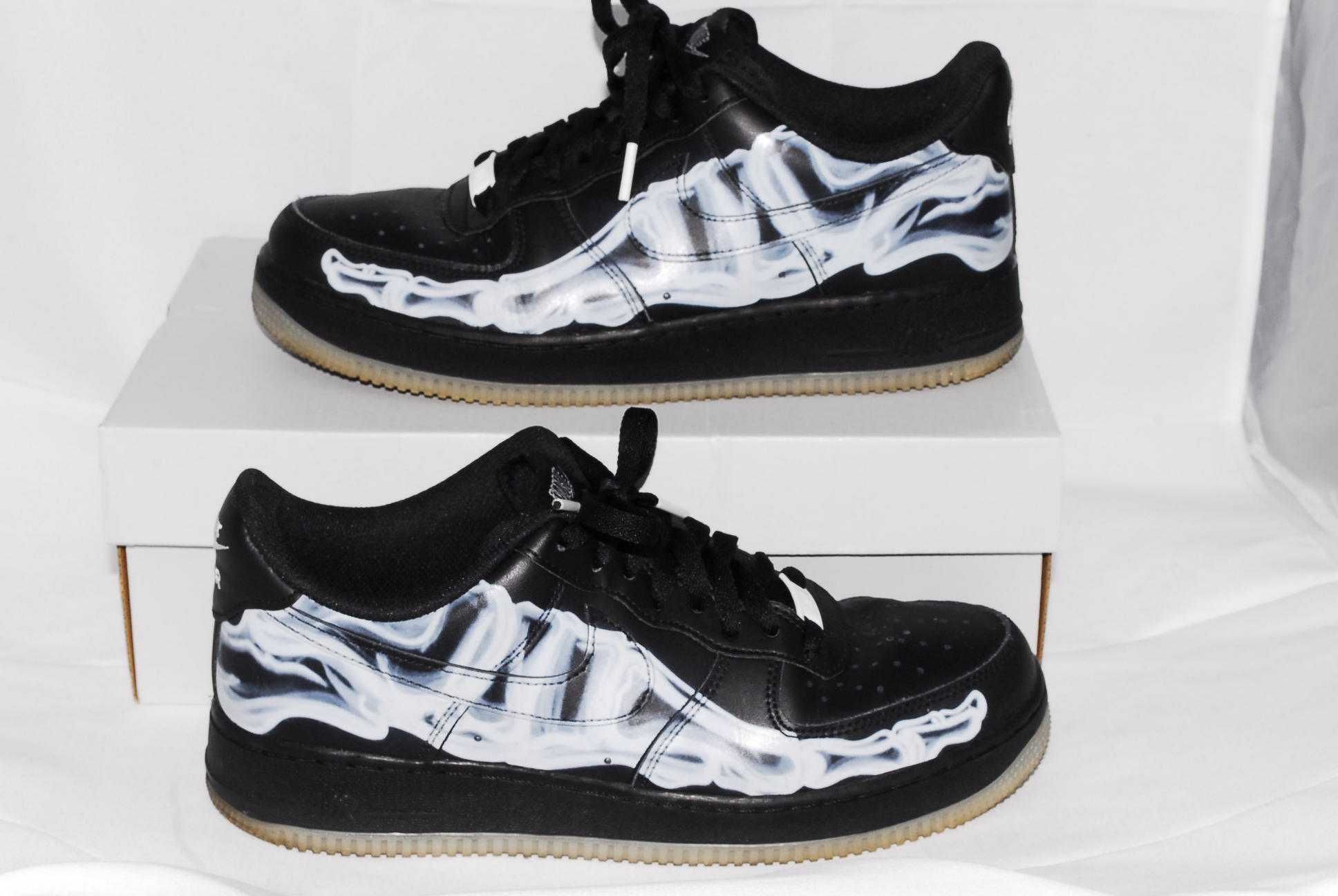 Nike Air Force 1 Low "Black Skeleton"