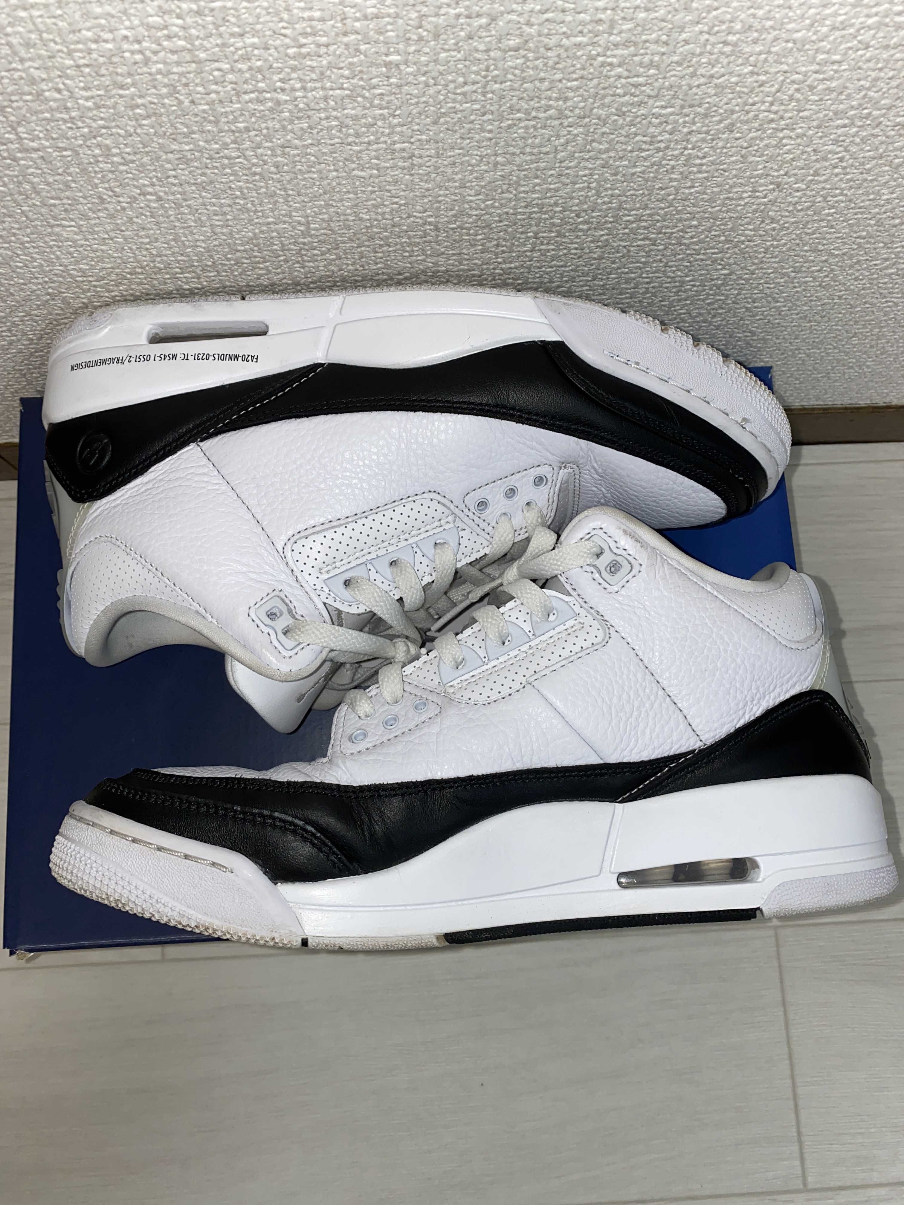 Fragment × Nike Air Jordan 3 "White/Black"