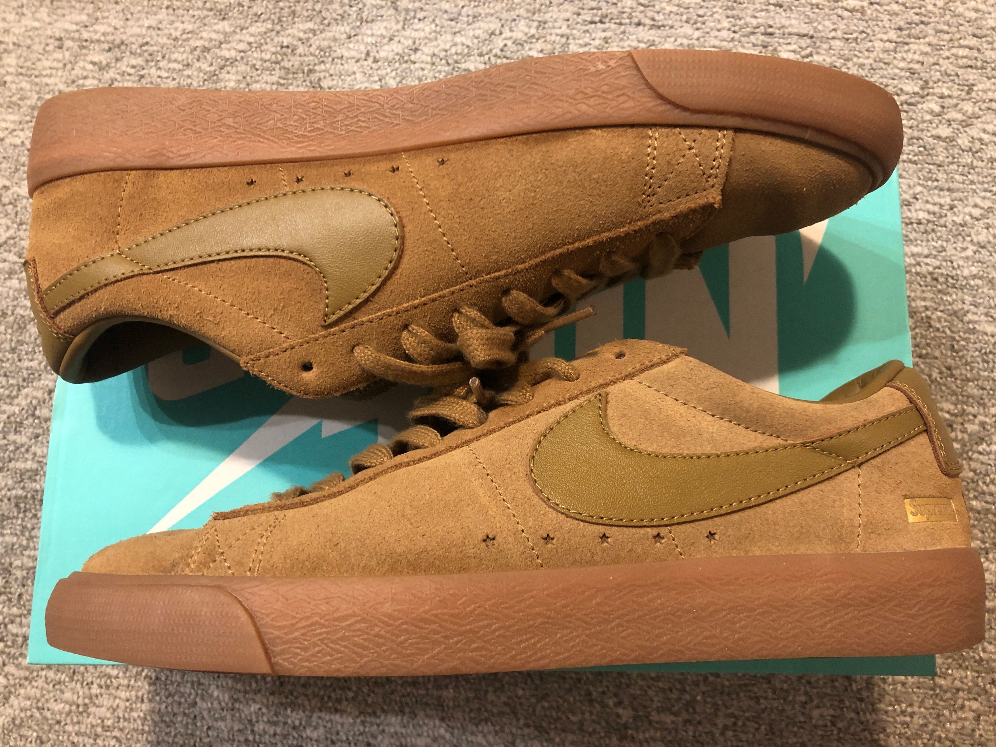 Supreme × Nike SB Blazer Low GT "Golden Beige"