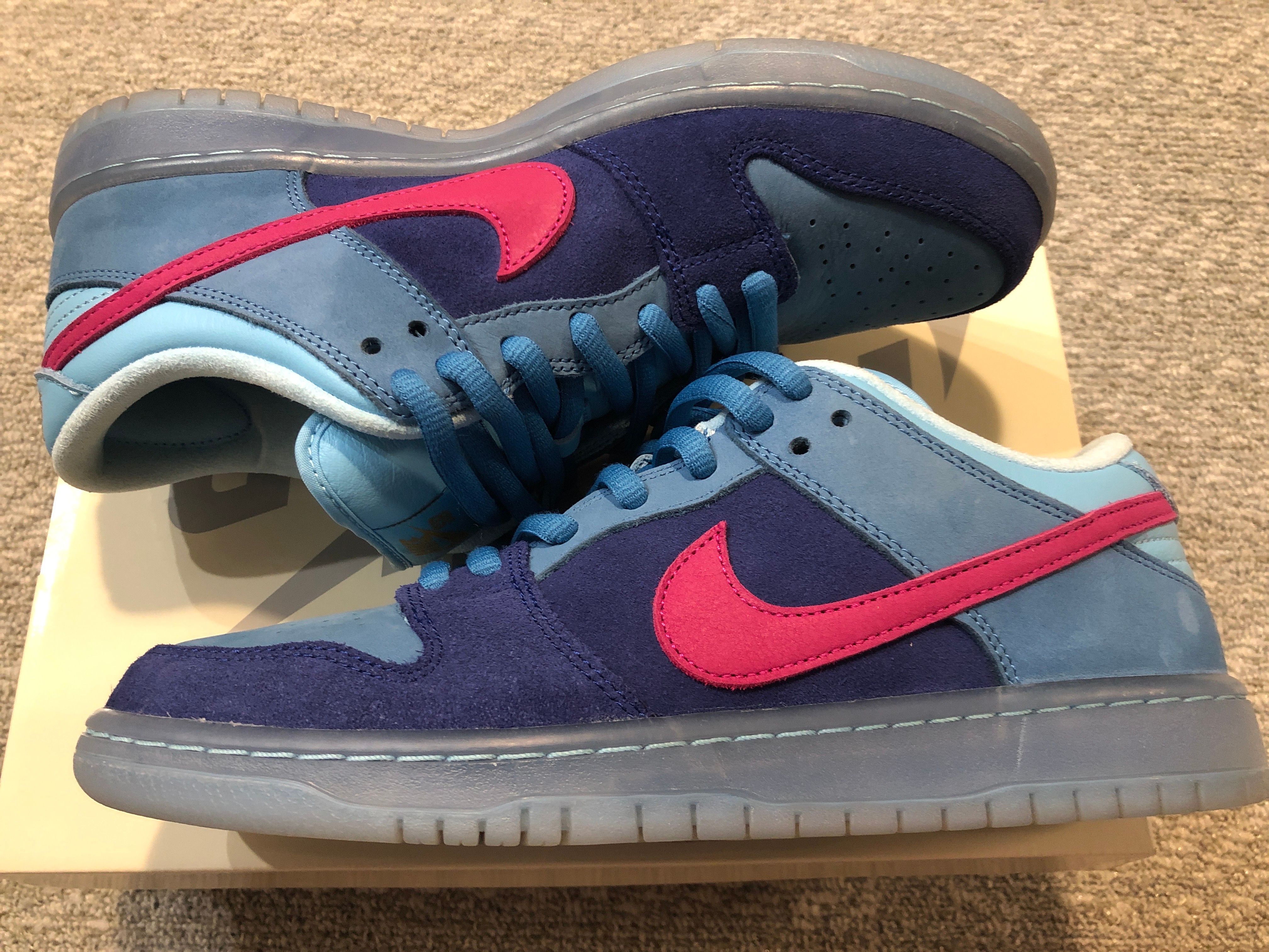 Run The Jewels × Nike SB Dunk Low "Deep Royal Blue and Active Pink"
