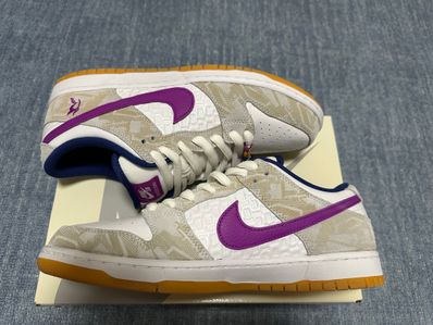 Rayssa Leal × Nike SB Dunk Low PRM "Pure Platinum and Vivid Purple"