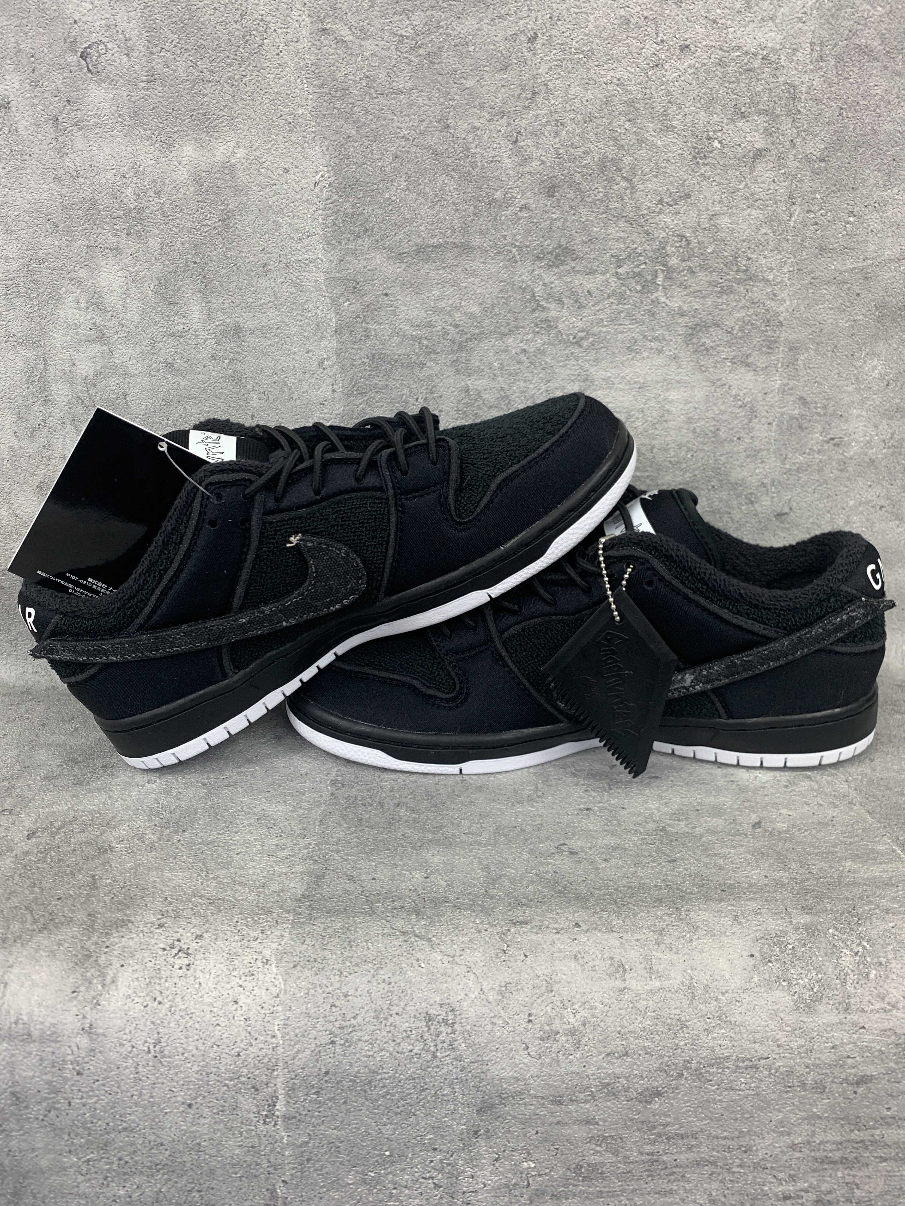 Gnarhunters × Nike SB Dunk Low "Black/White"