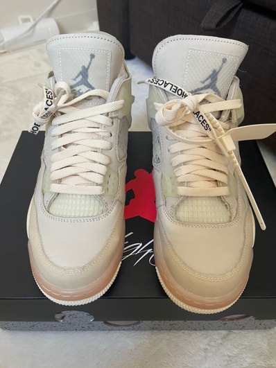 Off-White × Nike Women's Air Jordan 4 SP "Sail"