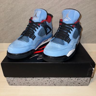 Travis Scott × Nike Air Jordan 4 Retro Cactus Jack "University Blue"