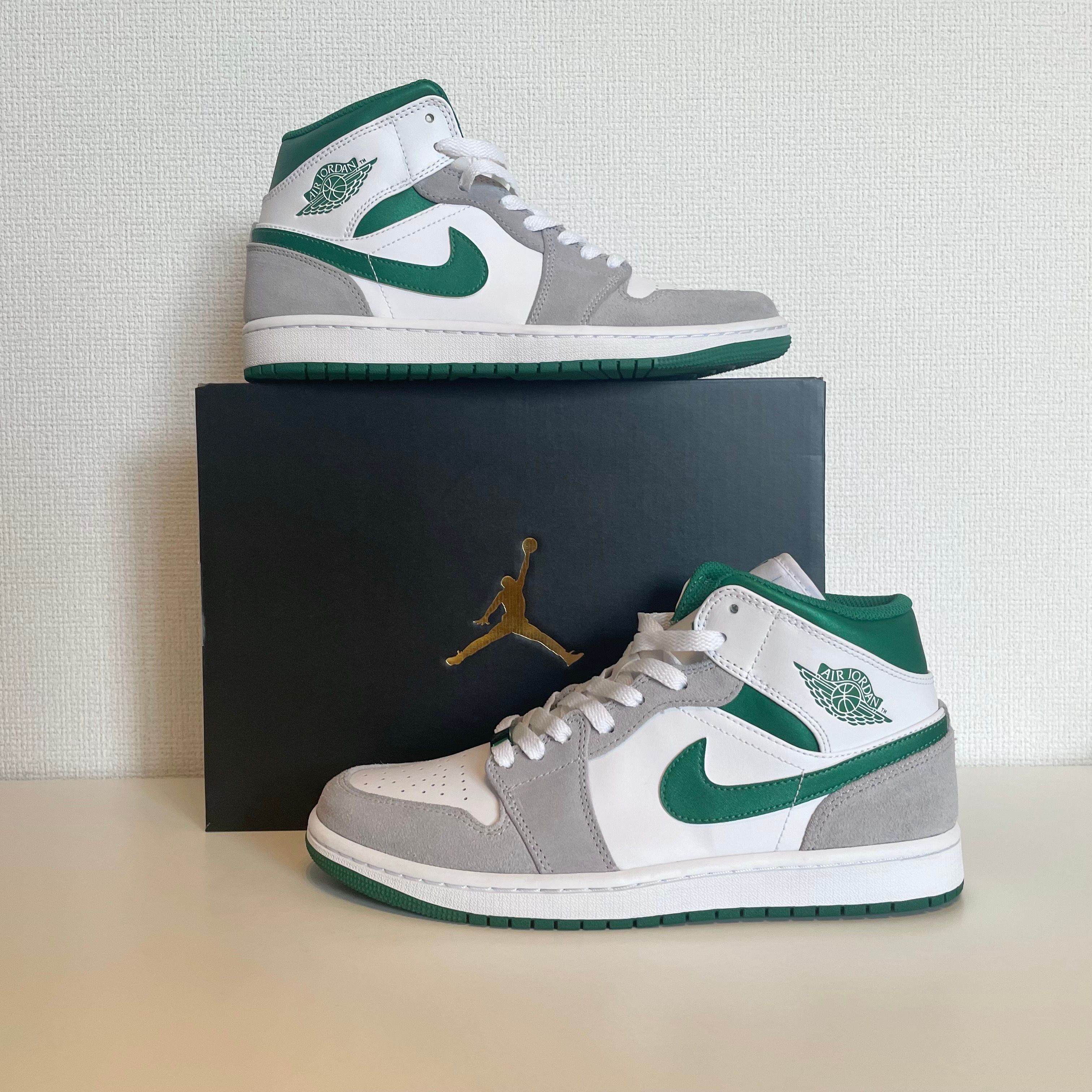 Nike Air Jordan 1 Mid "Green Grey White"