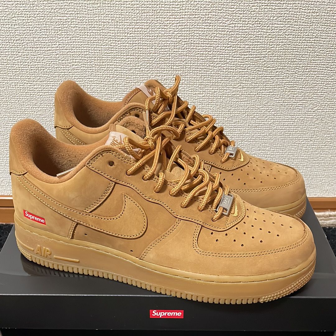 Supreme × Nike Air Force 1 Low "Flax/Wheat"