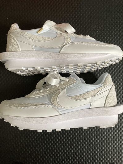 sacai × Nike LDV Waffle "Triple White"