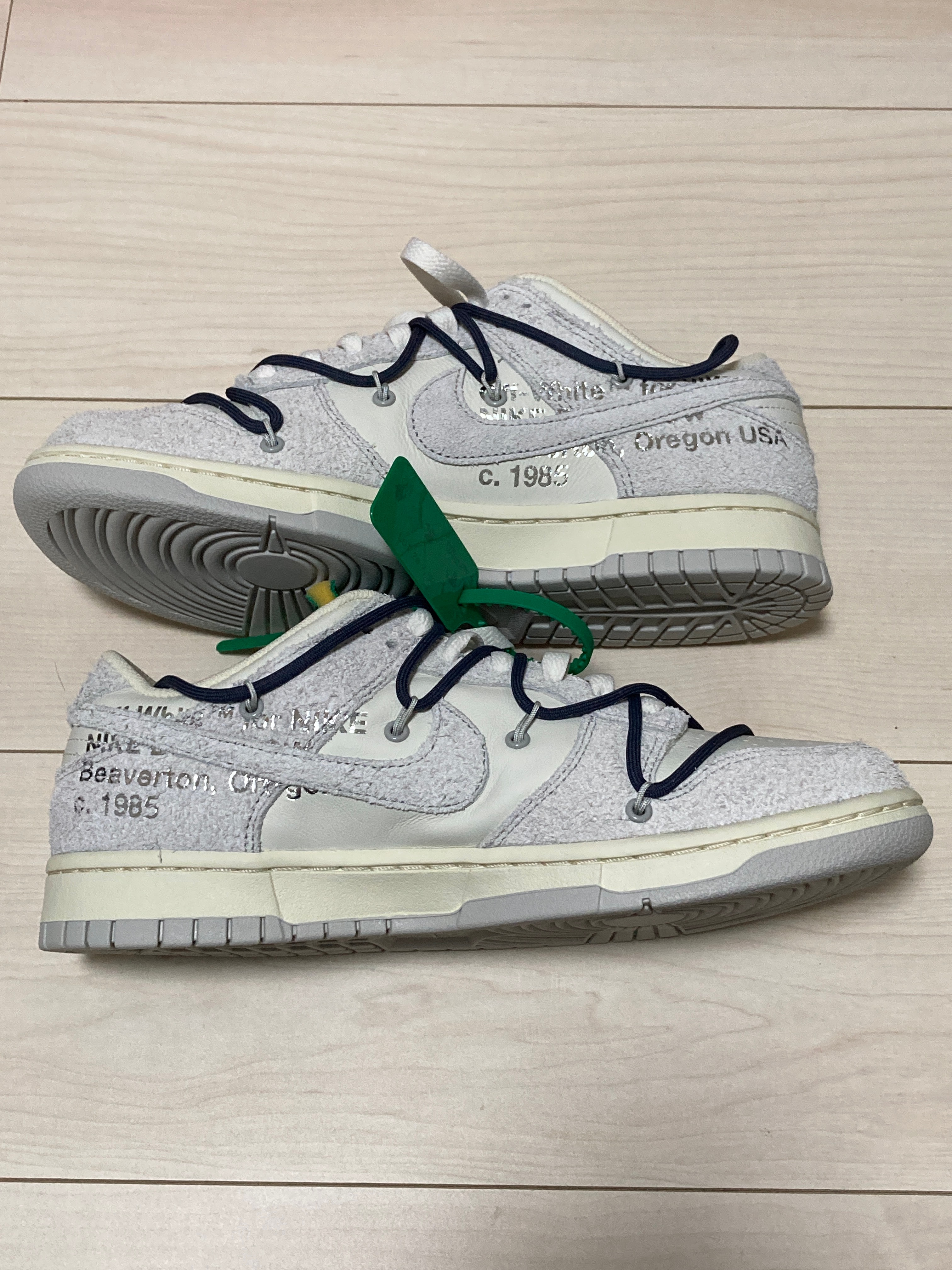 Off-White × Nike Dunk Low "Sail/Neutral Grey/Gridiron"