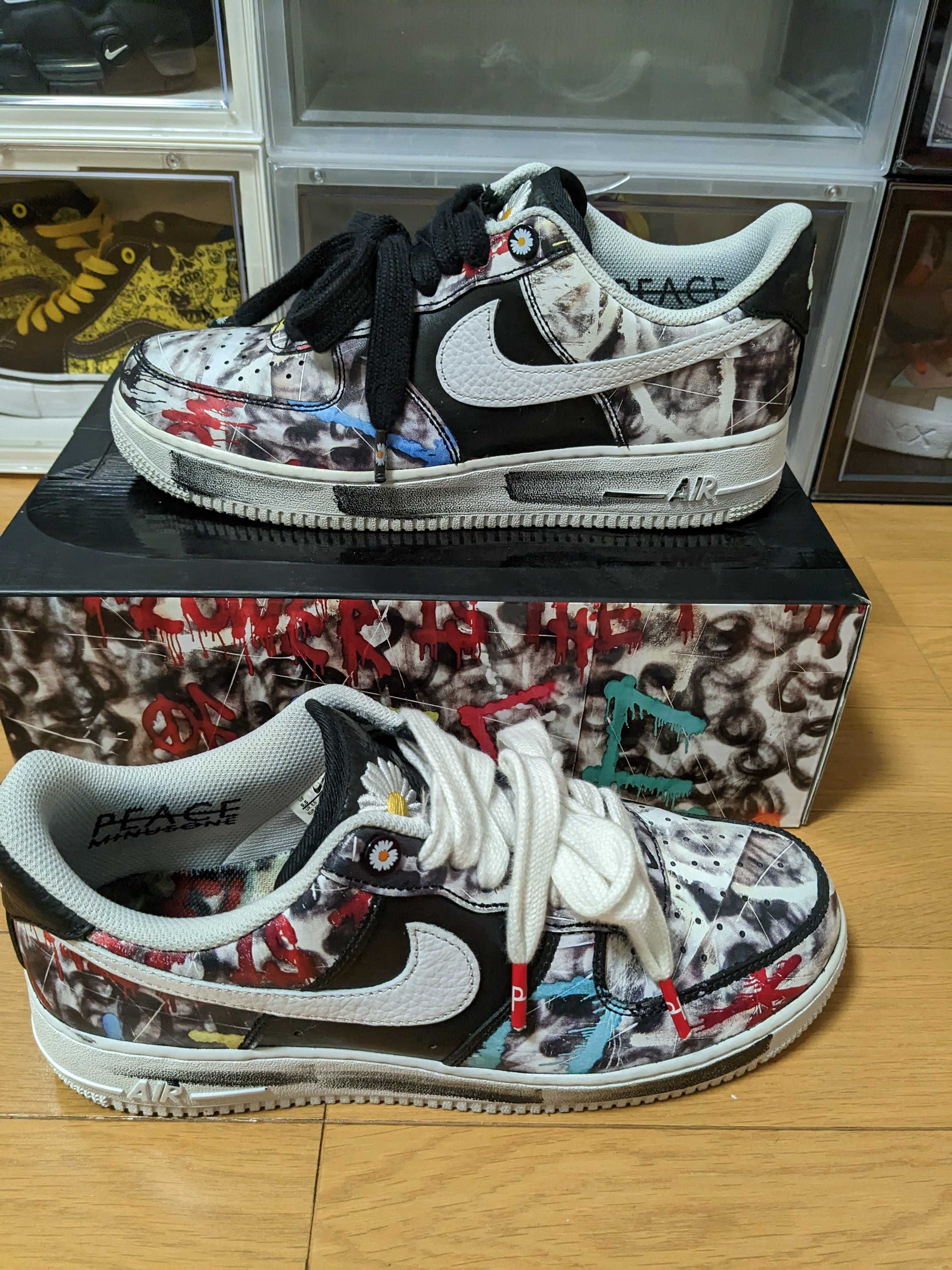 PEACEMINUSONE × Nike Air Force 1 Low Para Noise "Black" / G-DRAGON