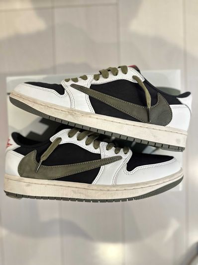 Travis Scott × Nike Women's Air Jordan 1 Low OG "Medium Olive"