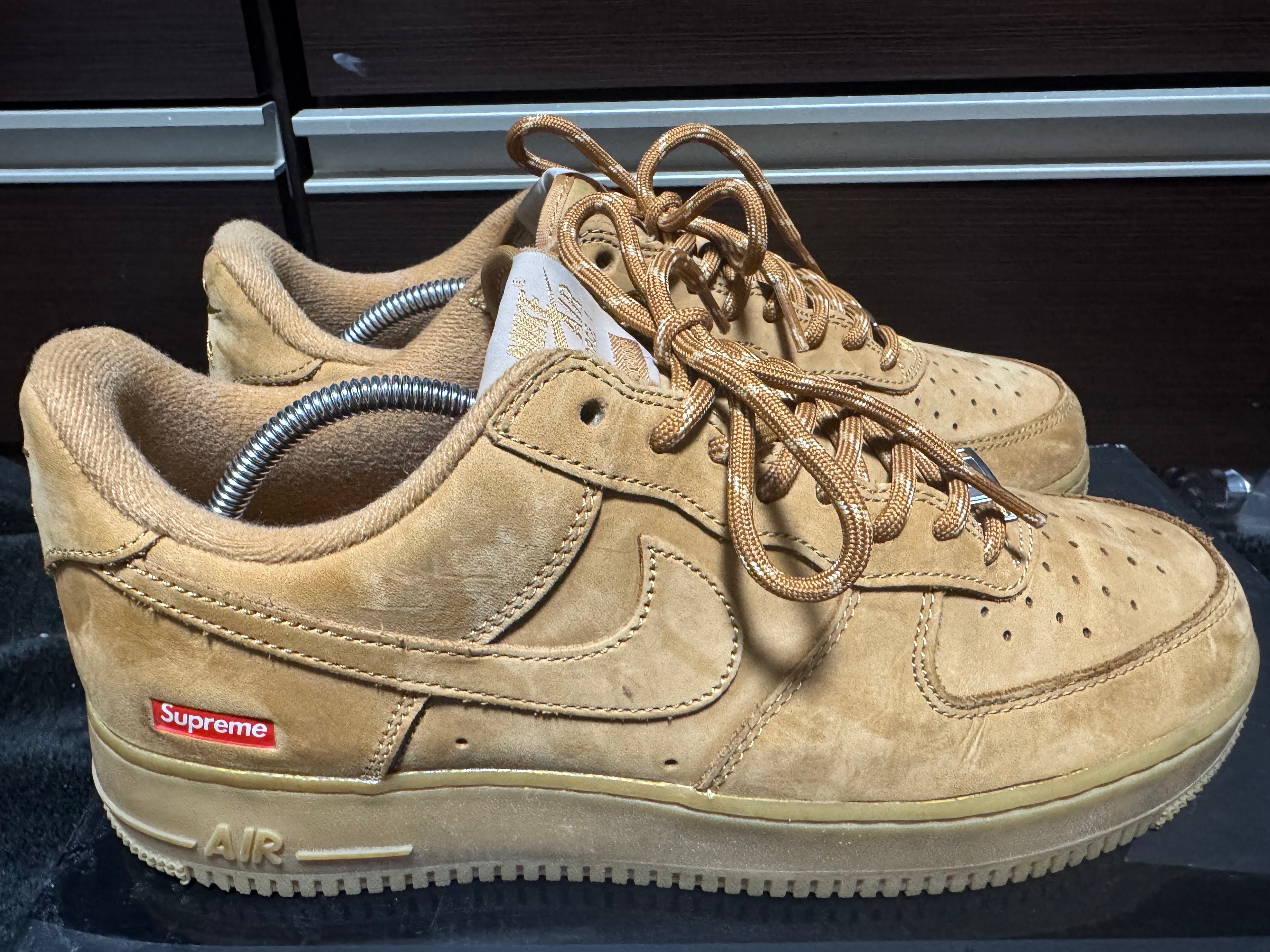 Supreme × Nike Air Force 1 Low "Flax/Wheat"