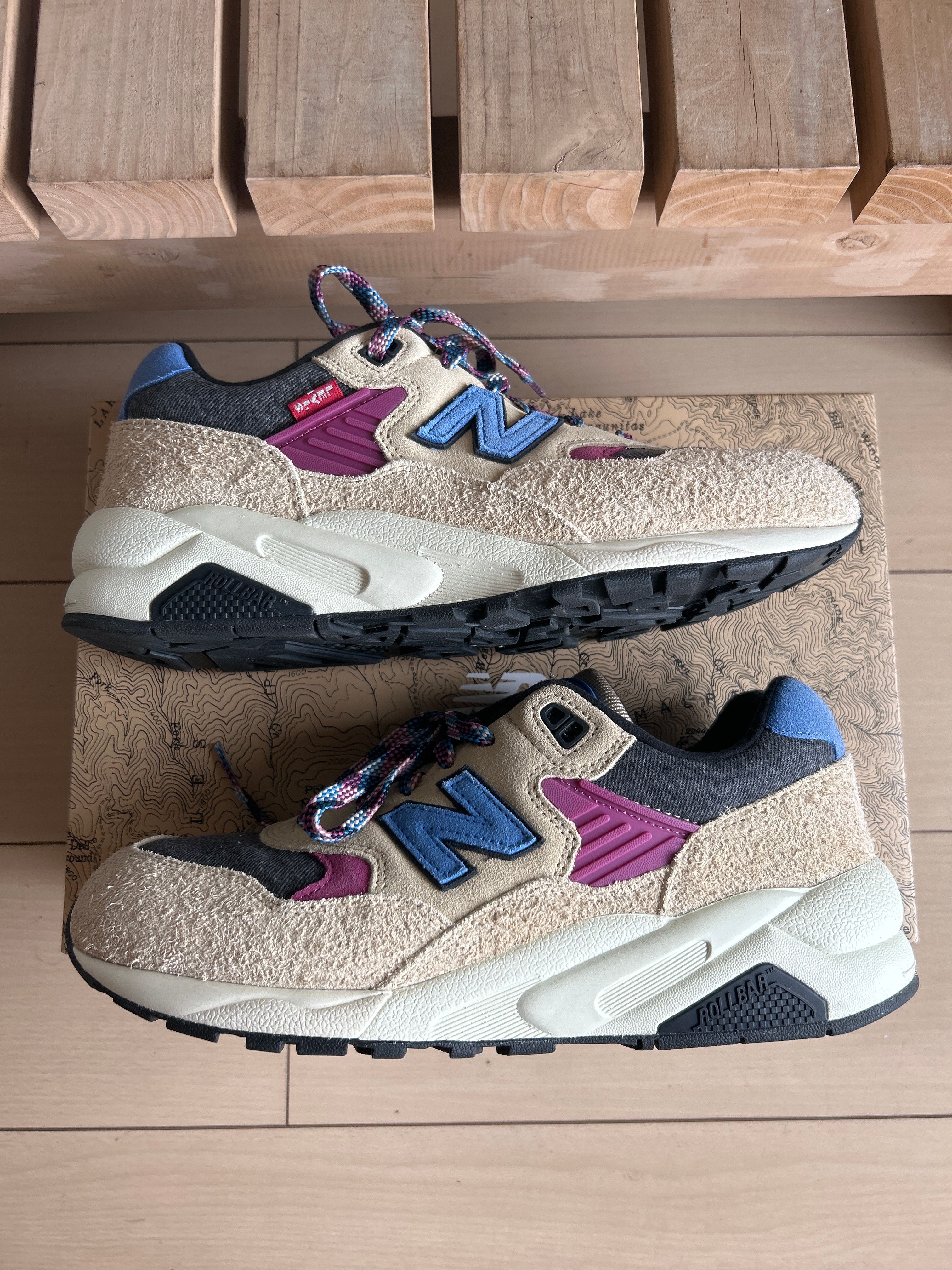 Levi's × New Balance 580 "Beige/Grey/Blue"