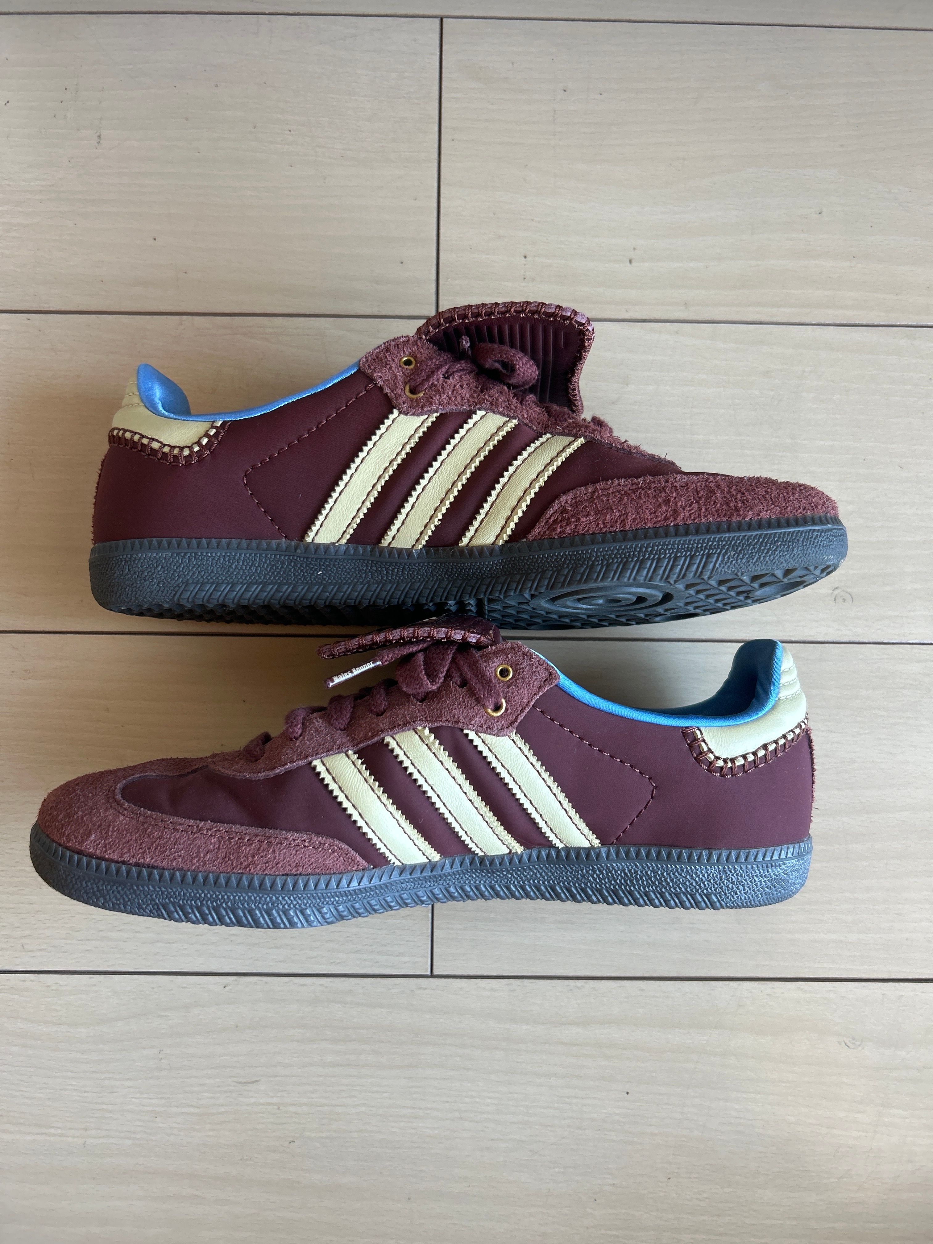 Wales Bonner × adidas Samba Nylon Low "Fox Brown/Sandy Beige/Lucky Blue"