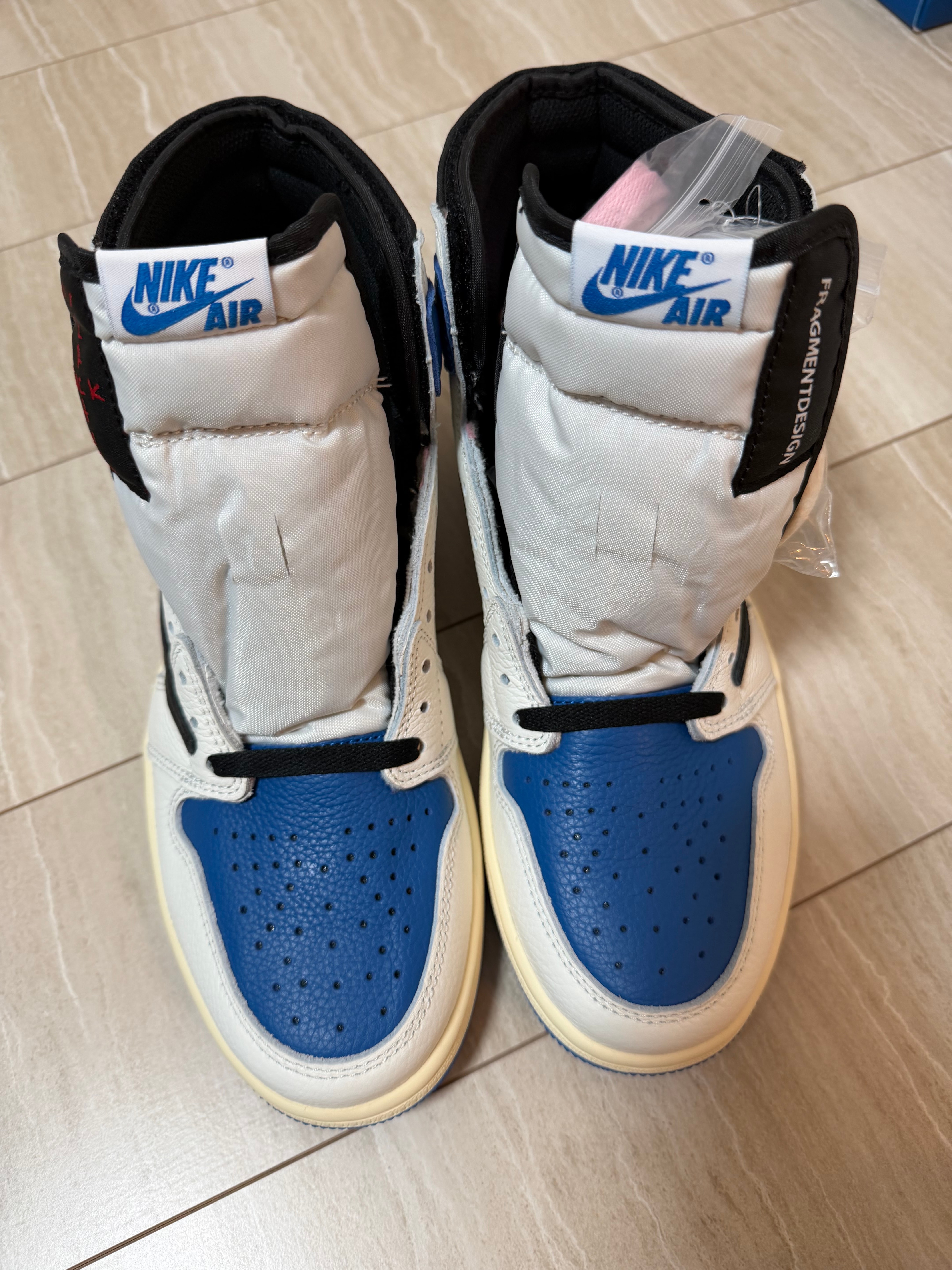 Travis Scott × fragment design × Nike Air Jordan 1 Retro High OG SP "Military Blue"