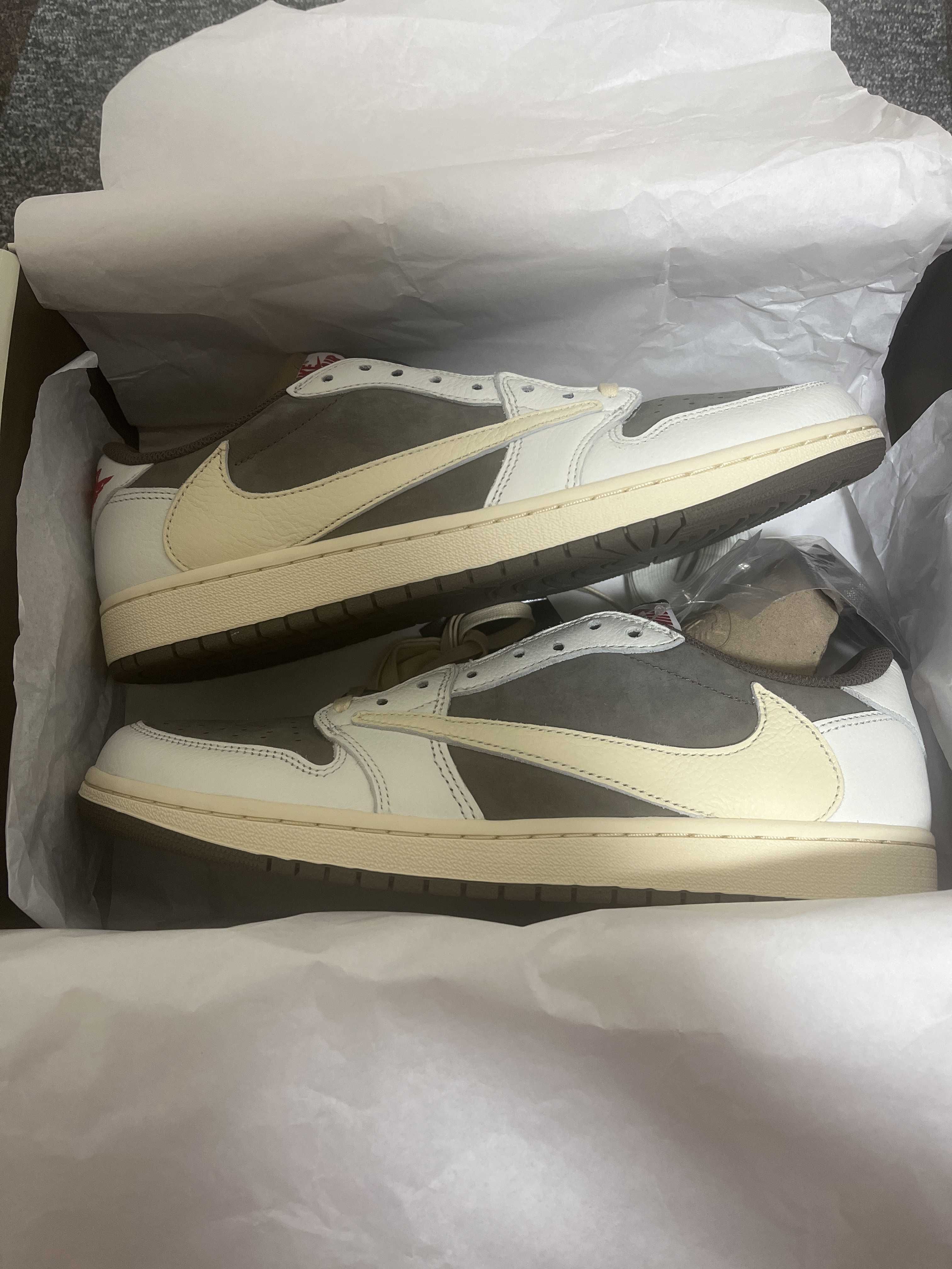 Travis Scott × Nike Air Jordan 1 Low OG SP "Reverse Mocha/Sail and Ridgerock"