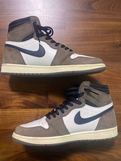 Travis Scott × Nike Air Jordan 1 Retro High OG TS SP "Sail/Dark Mocha"