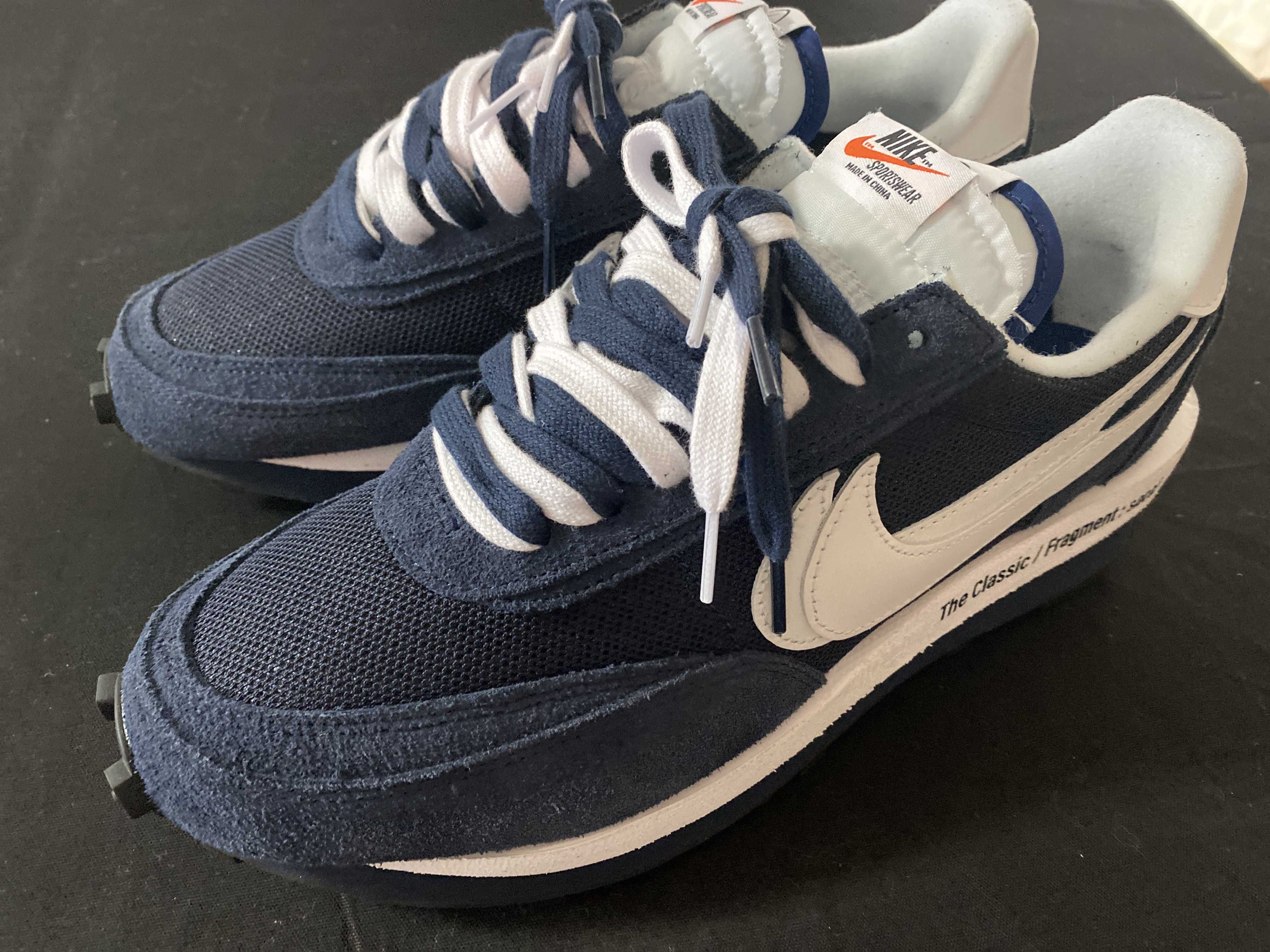 Fragment × sacai × Nike LD Waffle "Blackended Blue"