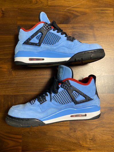 Travis Scott × Nike Air Jordan 4 Retro Cactus Jack "University Blue"