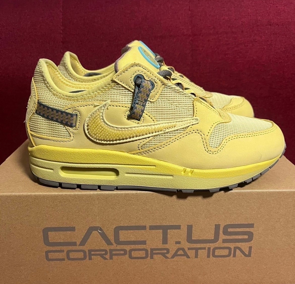 Travis Scott × Nike Air Max 1 "CACT.US Gold"