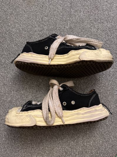 Maison MIHARA YASUHIRO HANK VL OG Sole Canvas Low-top Sneaker "Black" (A09FW734)