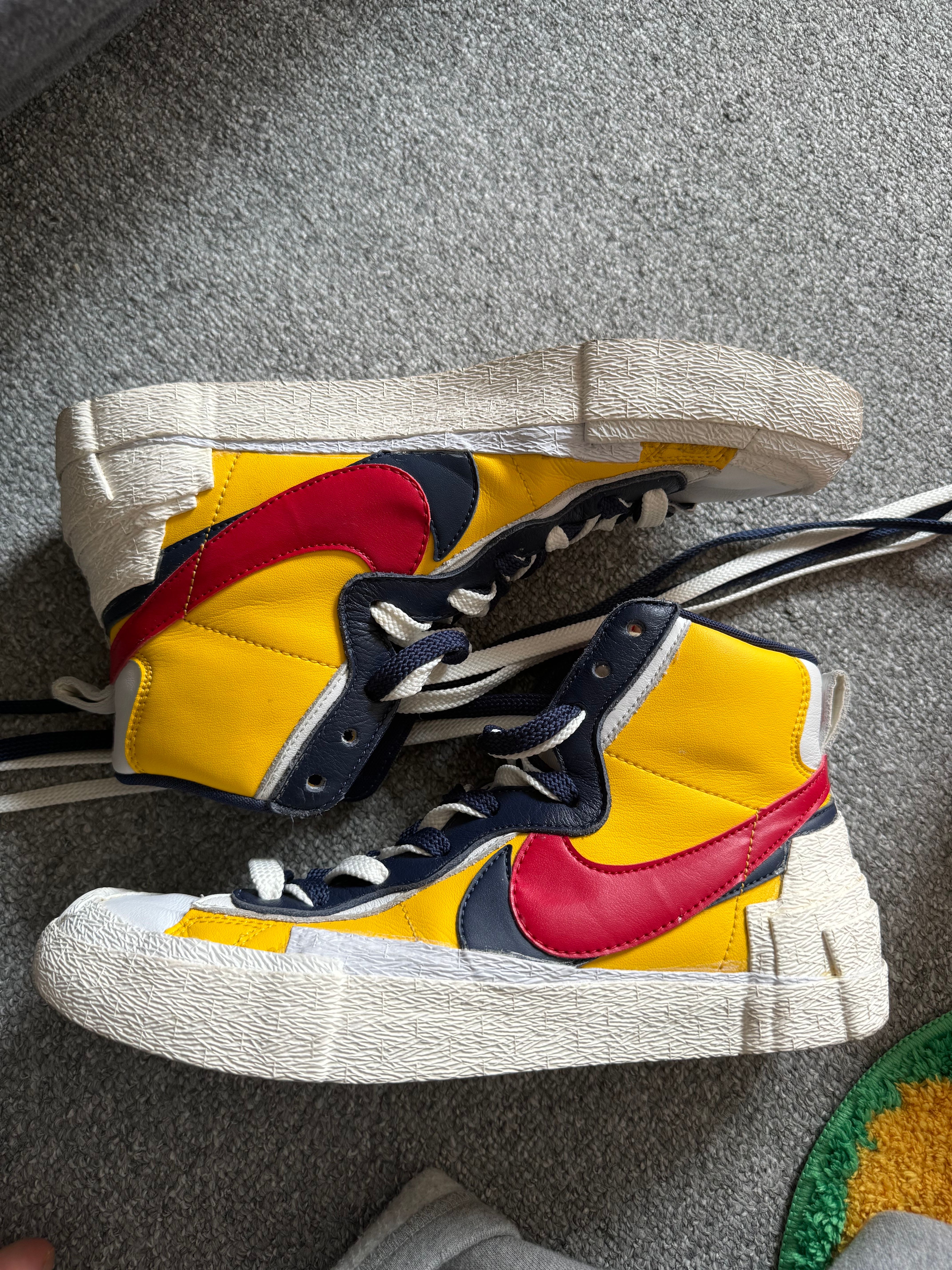 sacai × Nike Blazer Mid "Varsity Maize/Varsity Red"