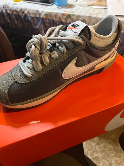 sacai × Nike Zoom Cortez "Iron Grey"