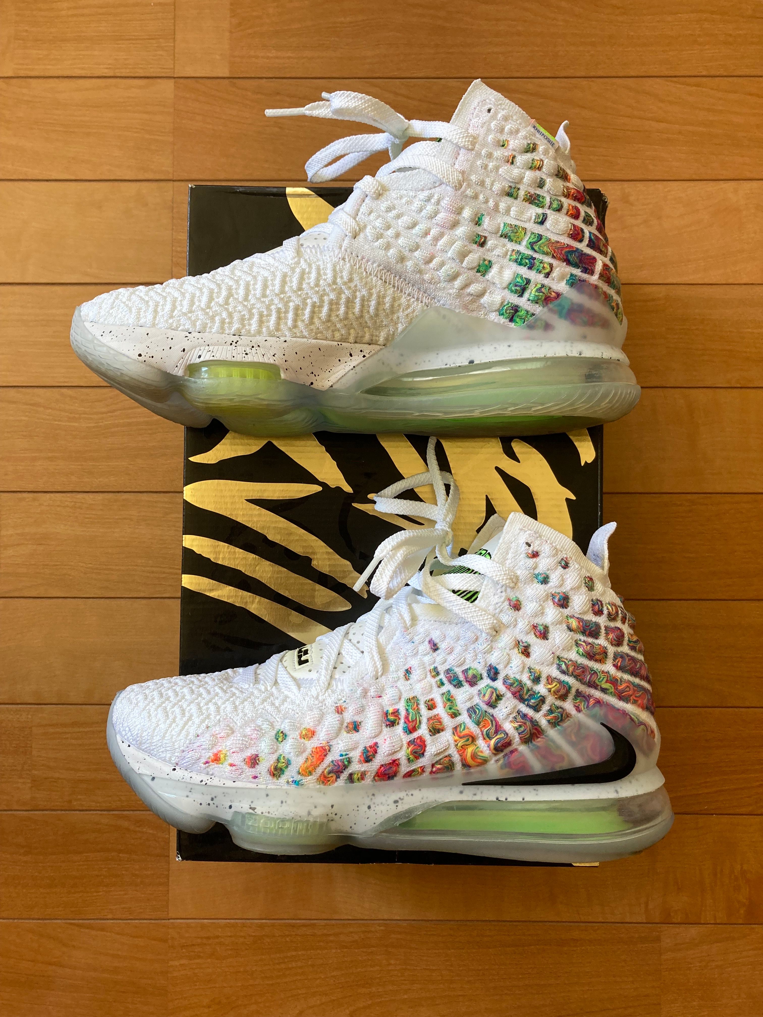 Nike LeBron 17 Air Command Force "White/Black Multi"