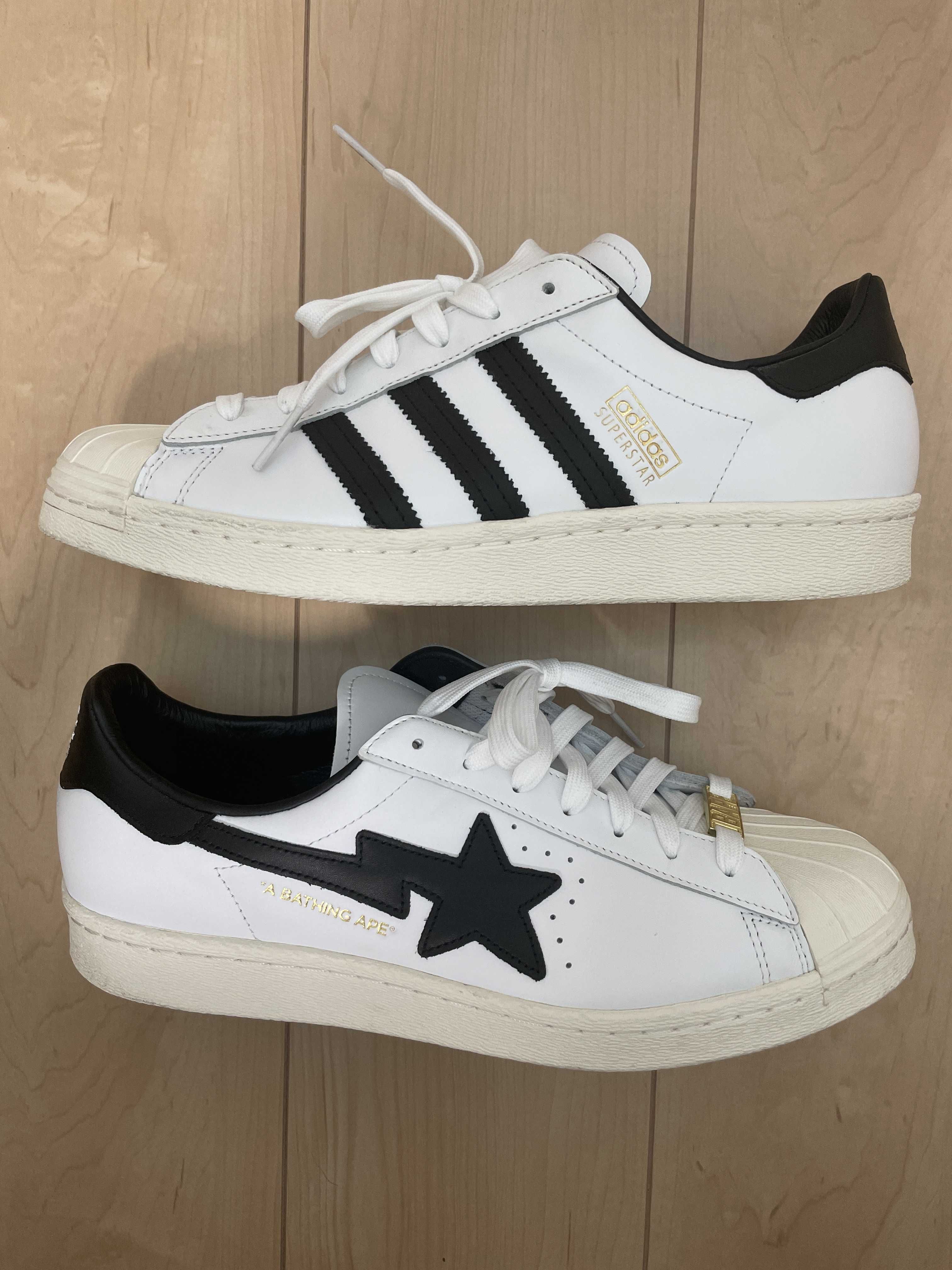 A BATHING APE × adidas Superstar 80s "White/Black"