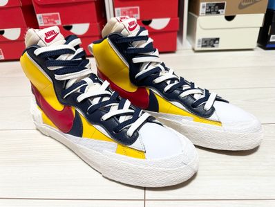 sacai × Nike Blazer Mid "Varsity Maize/Varsity Red"