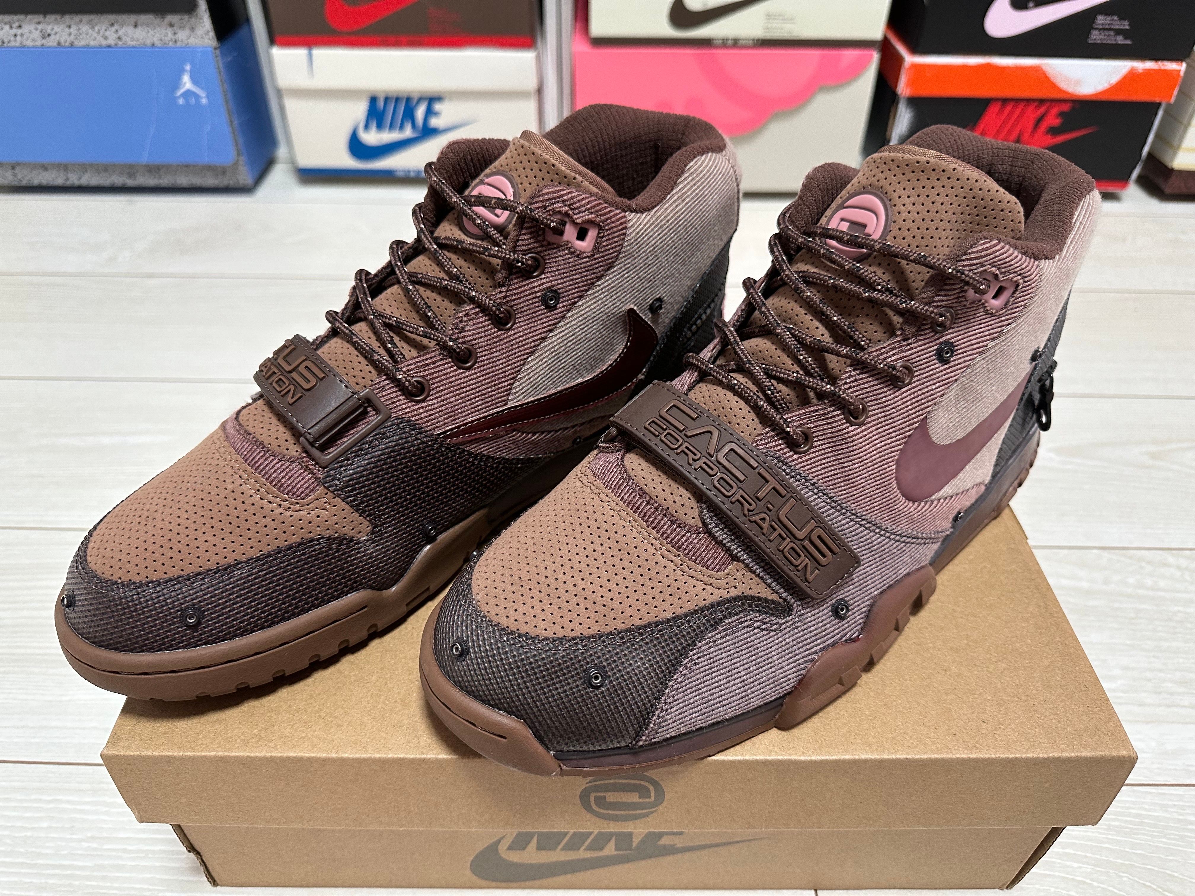 Travis Scott x Nike Air Trainer 1 SP "Archaeo Brown and Rust Pink"