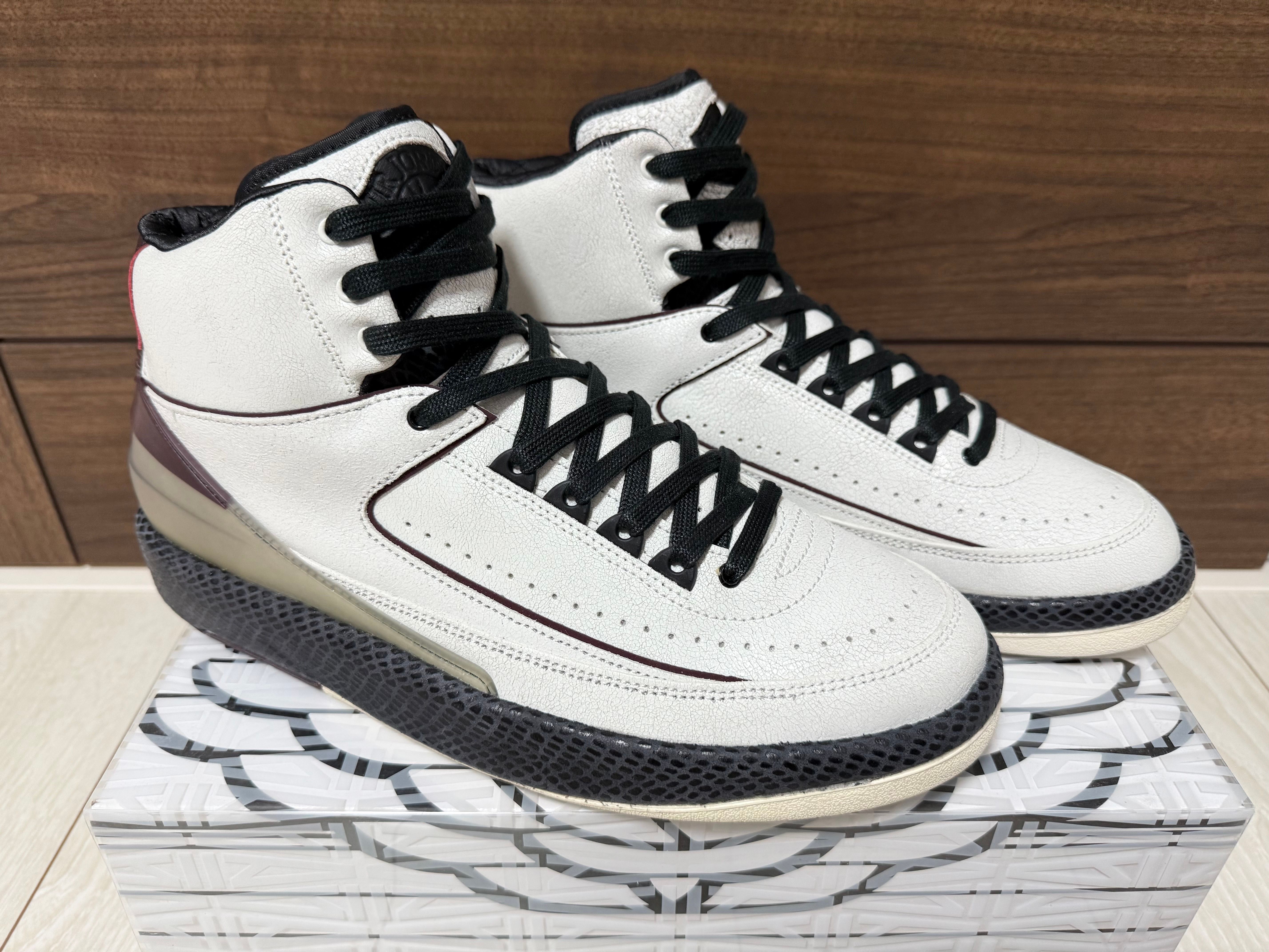 A Ma Maniere × Nike Air Jordan 2 "Airness/Sail and Burgundy"