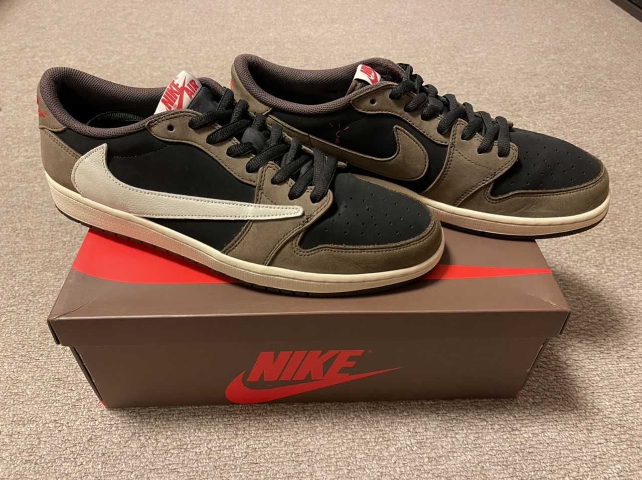Travis Scott × Nike Air Jordan 1 Low OG SP-T "Black/Dark Mocha"