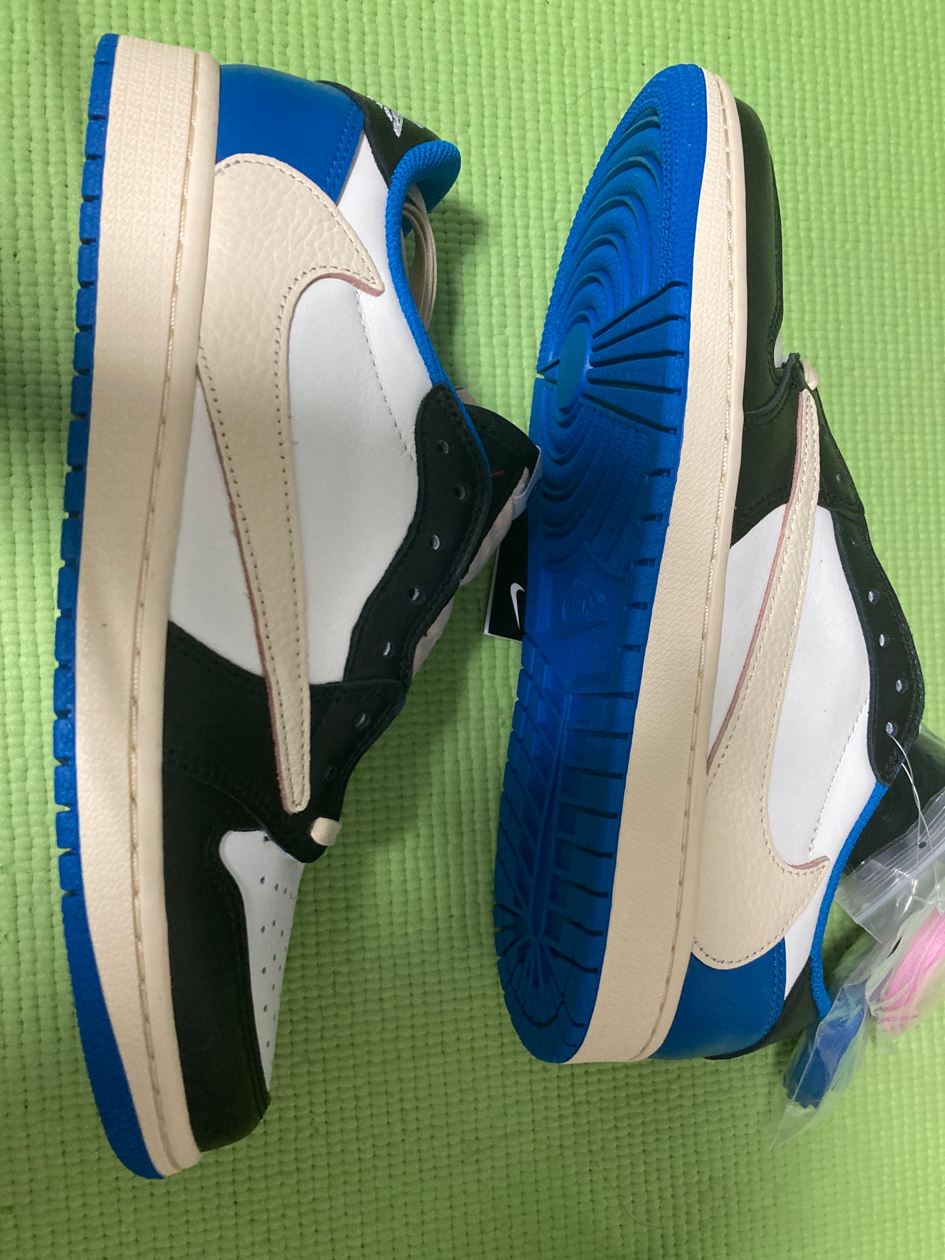 Travis Scott × fragment design × Nike Air Jordan 1 Low OG SP "Military Blue"