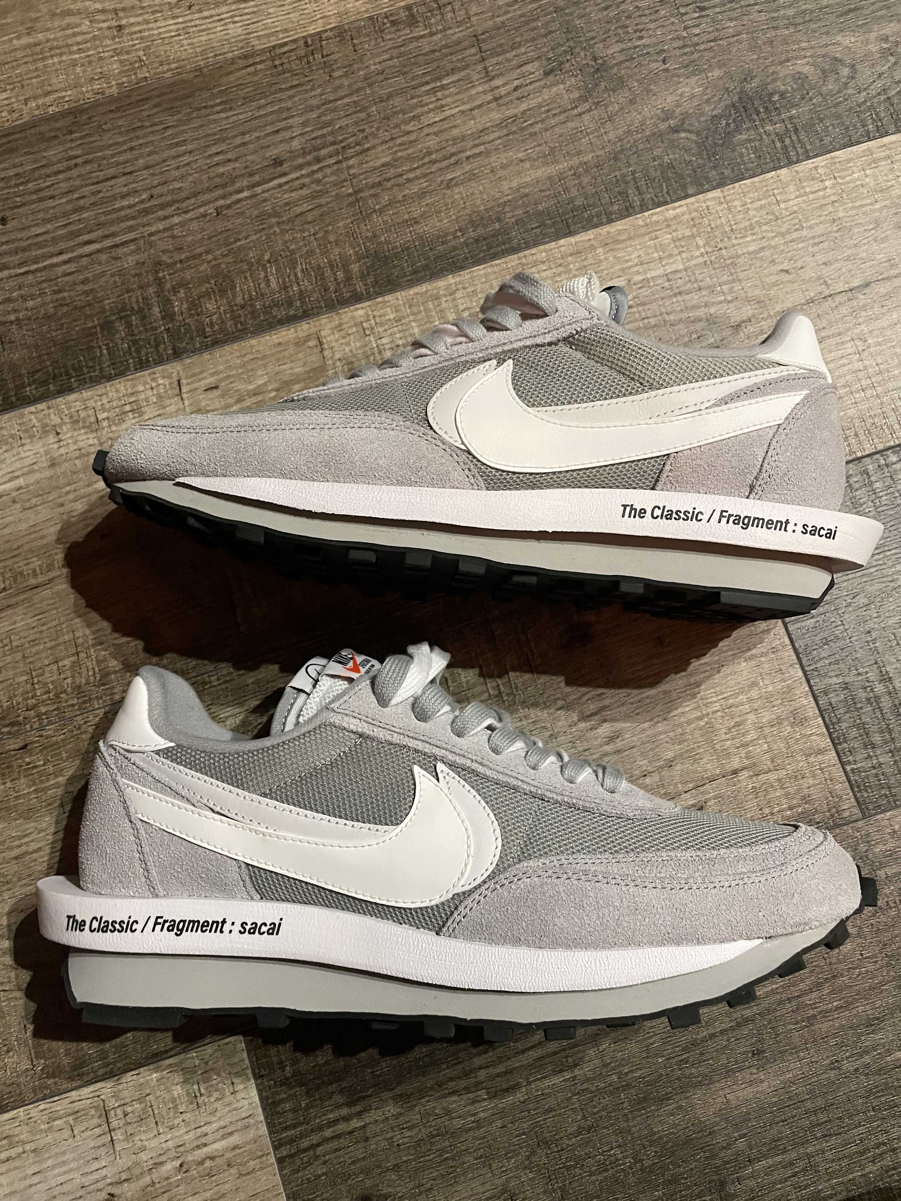 Fragment × sacai × Nike LD Waffle "Light Smoke Grey"