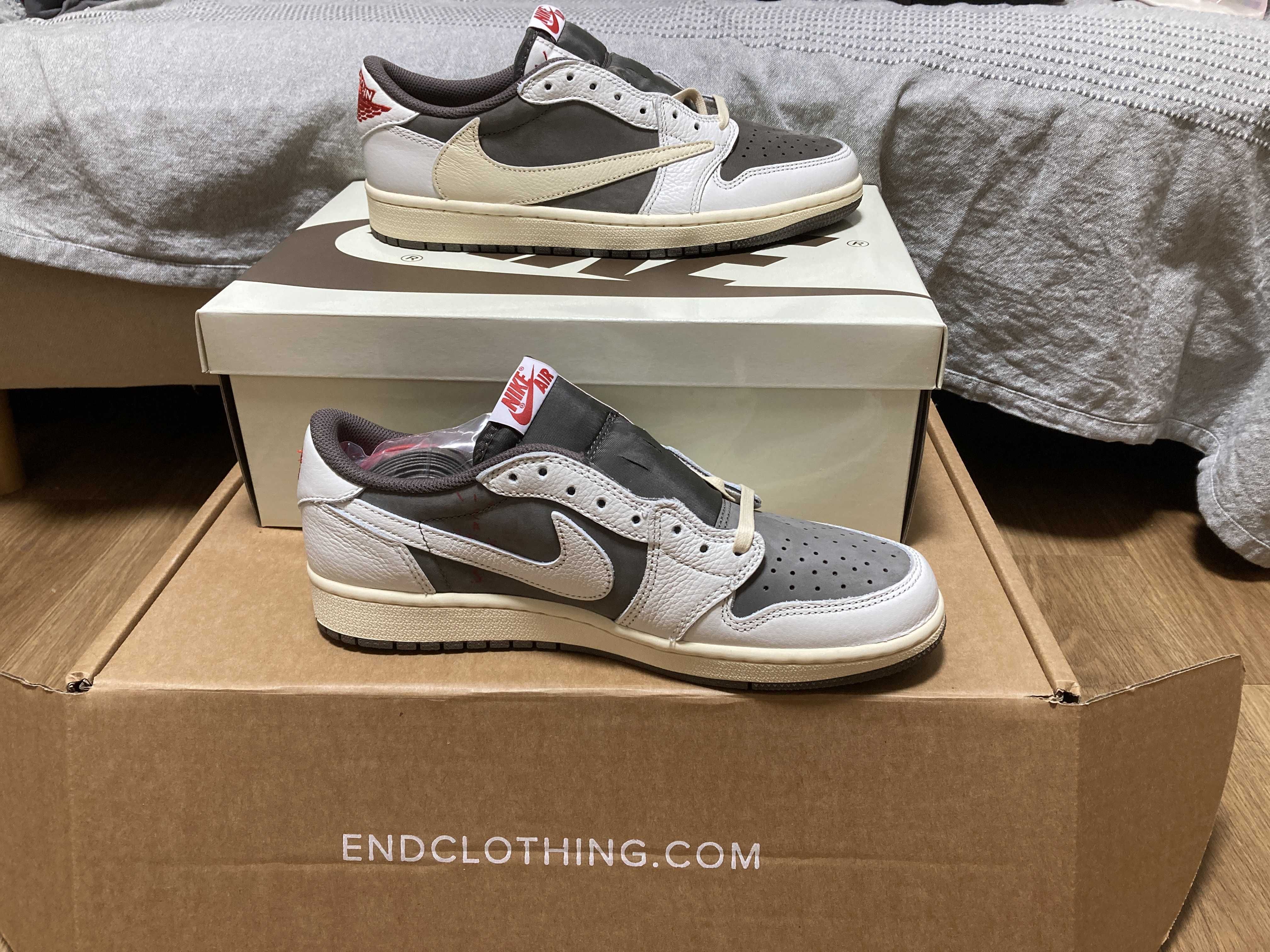 Travis Scott × Nike Air Jordan 1 Low OG SP "Reverse Mocha/Sail and Ridgerock"