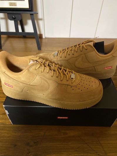 Supreme × Nike Air Force 1 Low "Flax/Wheat"