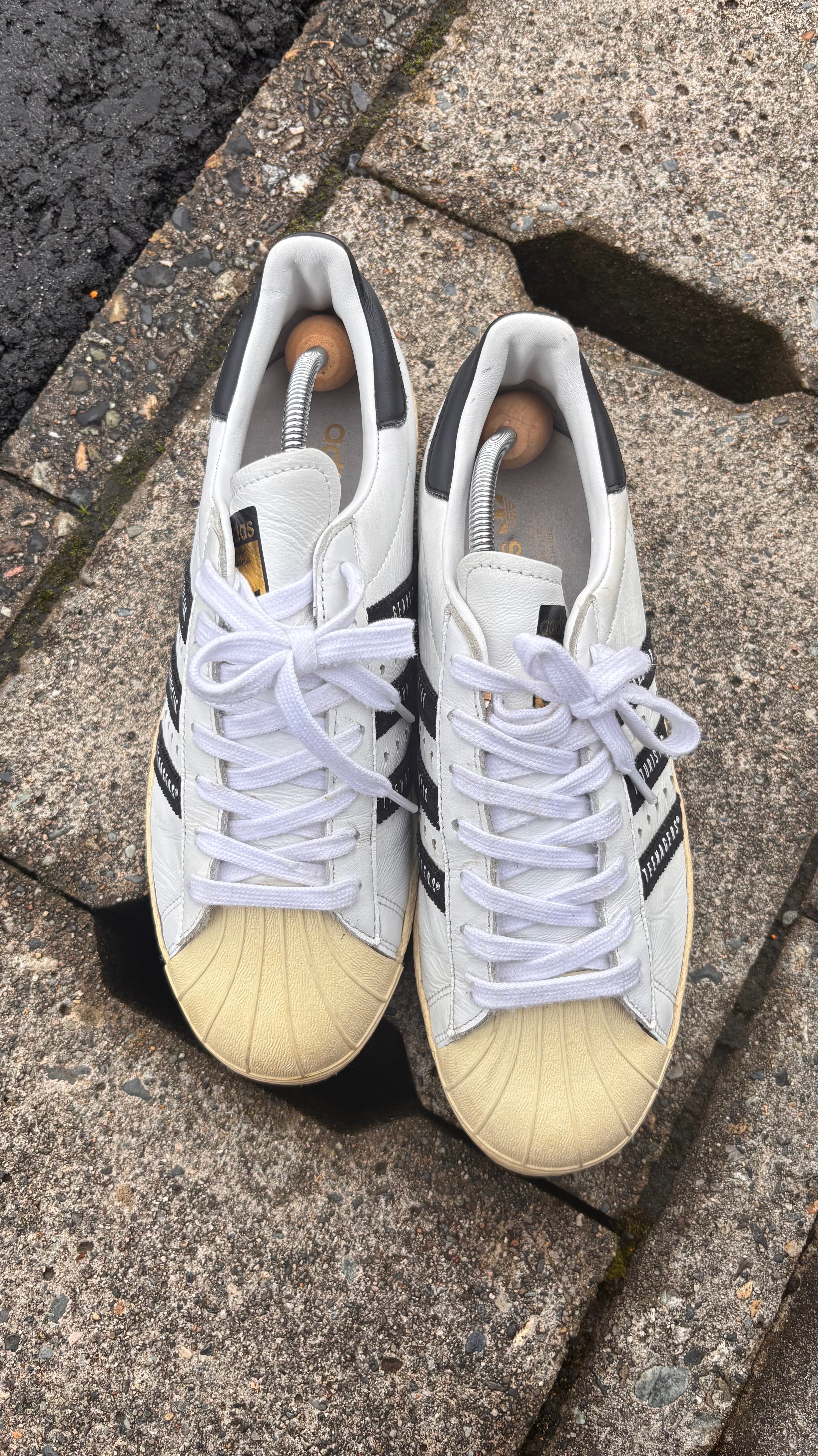 HUMAN MADE × adidas Superstar 80s "White/Black"