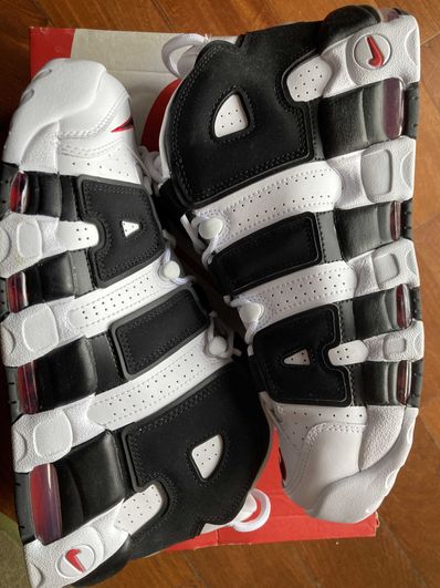 NIKE AIR MORE UPTEMPO "WHITE/BLACK/UNIVERSITY RED"(2020)