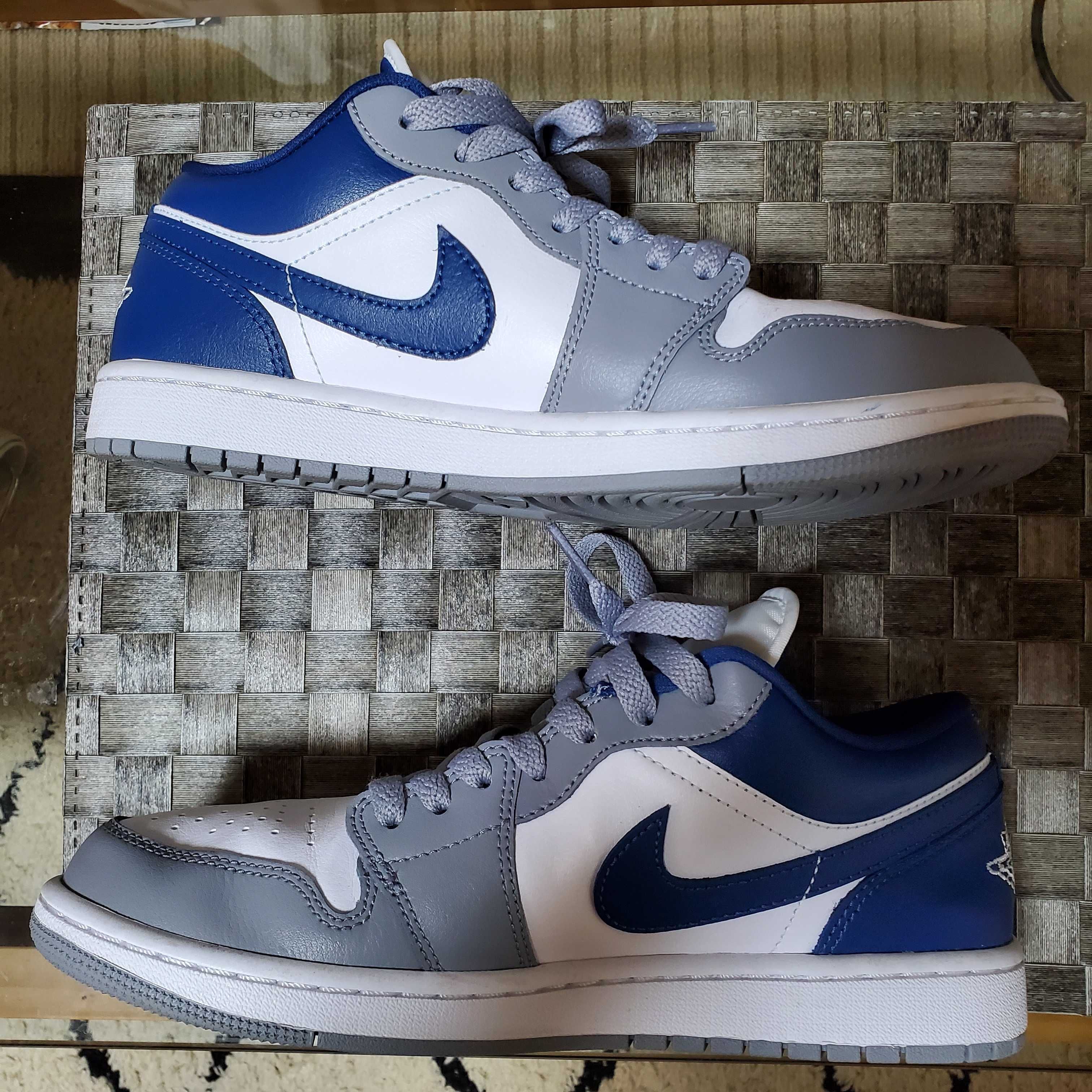Nike Women's Air Jordan 1 Low "Grey and Blue"