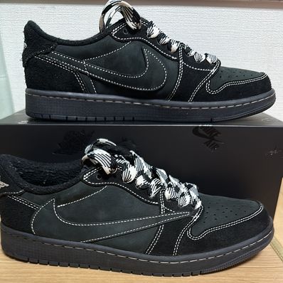 Travis Scott × Nike Air Jordan 1 Low OG SP "Black Phantom"