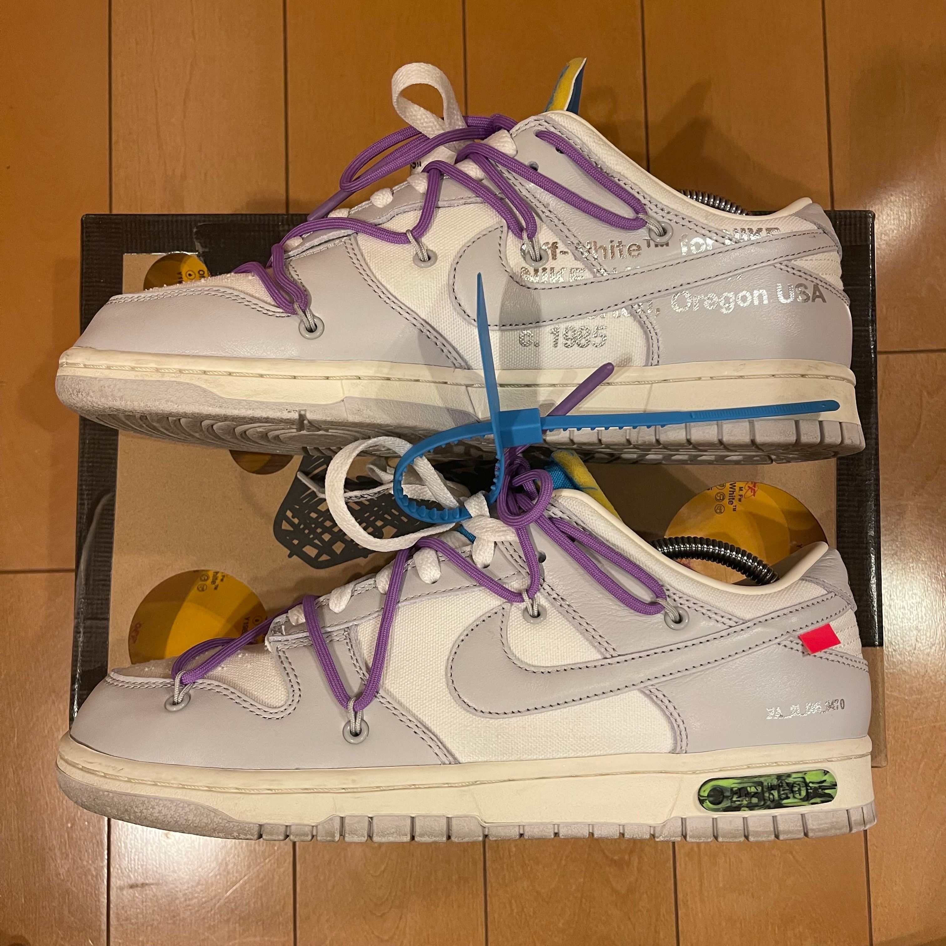 Off-White × Nike Dunk Low "Sail/Neutral Gray"