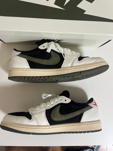Travis Scott × Nike Women's Air Jordan 1 Low OG "Medium Olive"